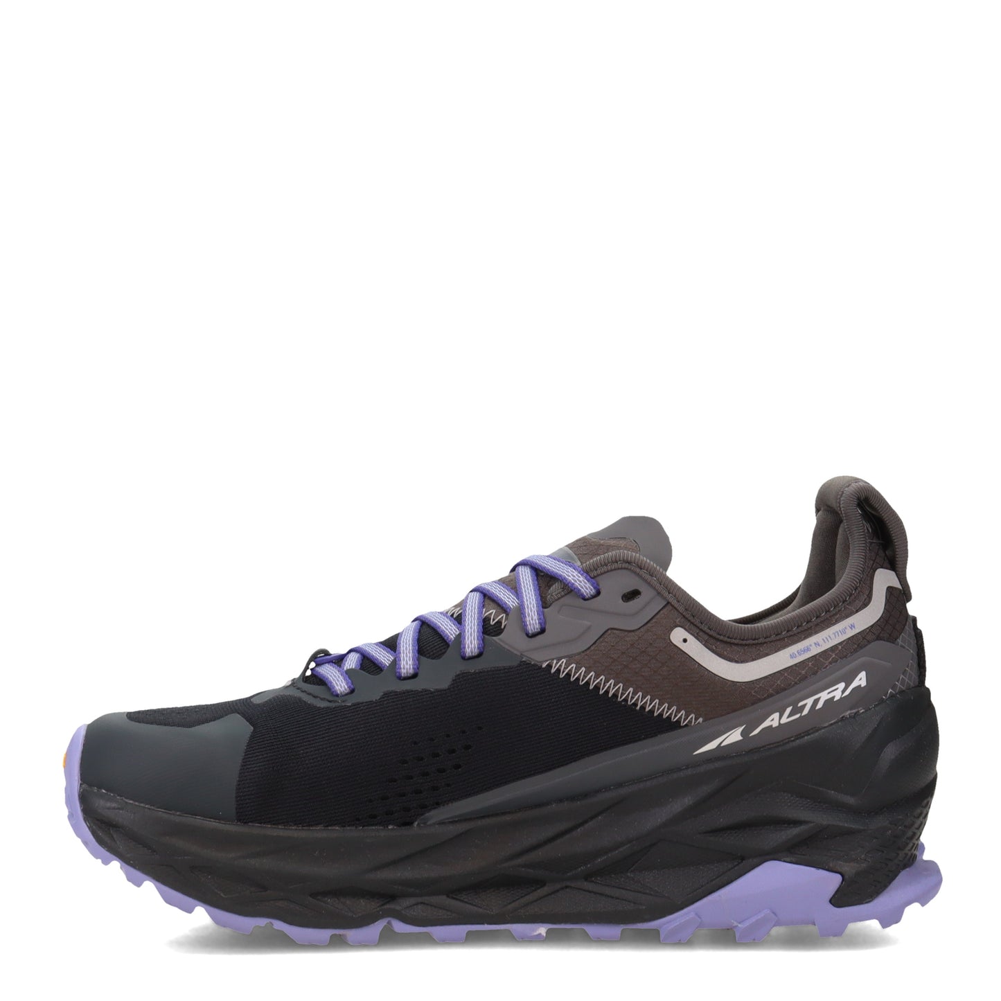 Peltz Shoes Women's Altra Olympus 5 Trail Running Shoe BLACK GRAY AL0A7R74-020