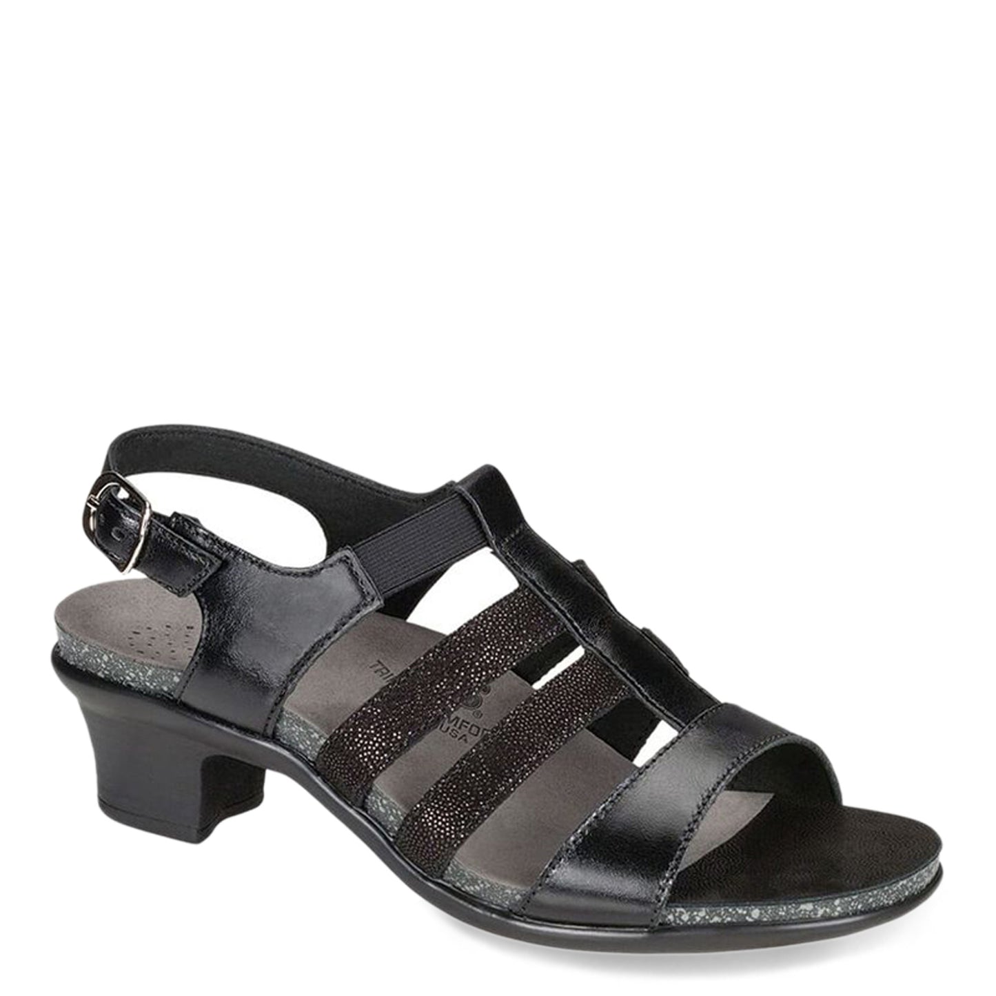 Peltz Shoes Women's SAS Allegro Sandal BLACK ALLEGRO BLACK