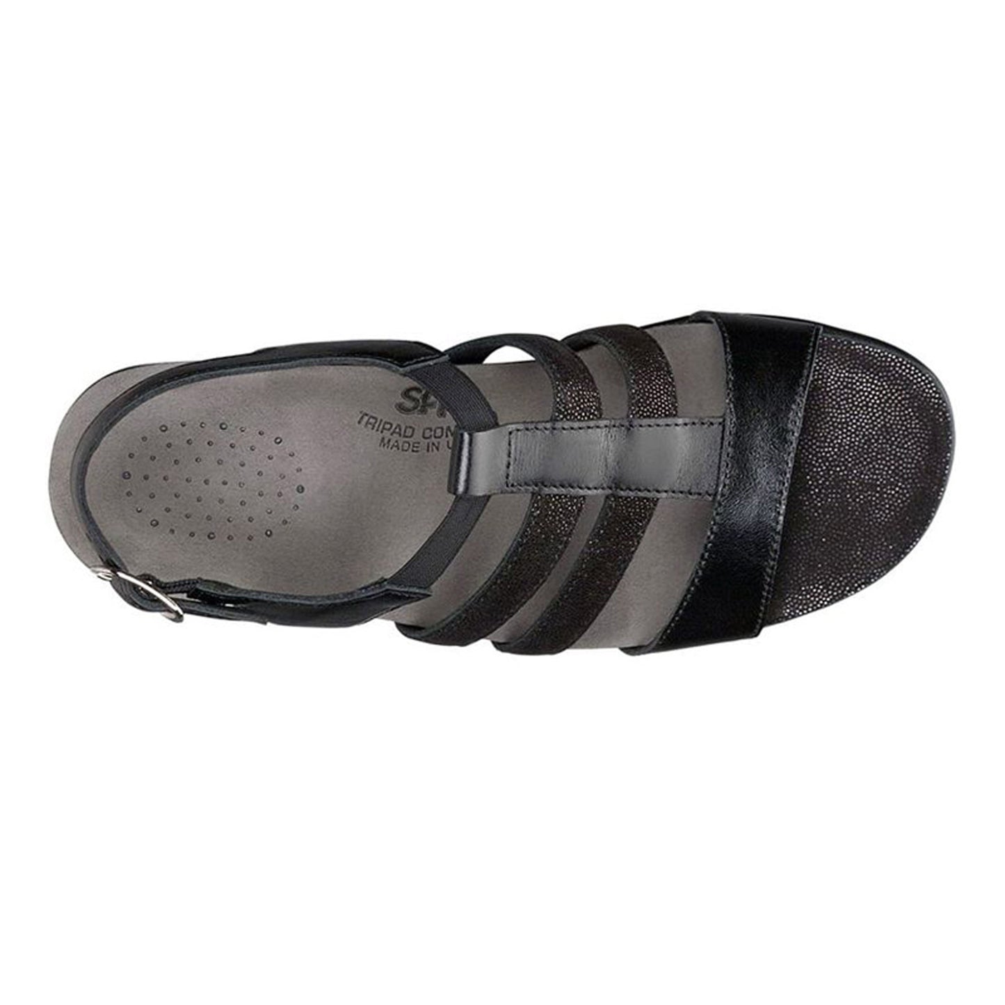 Peltz Shoes Women's SAS Allegro Sandal BLACK ALLEGRO BLACK
