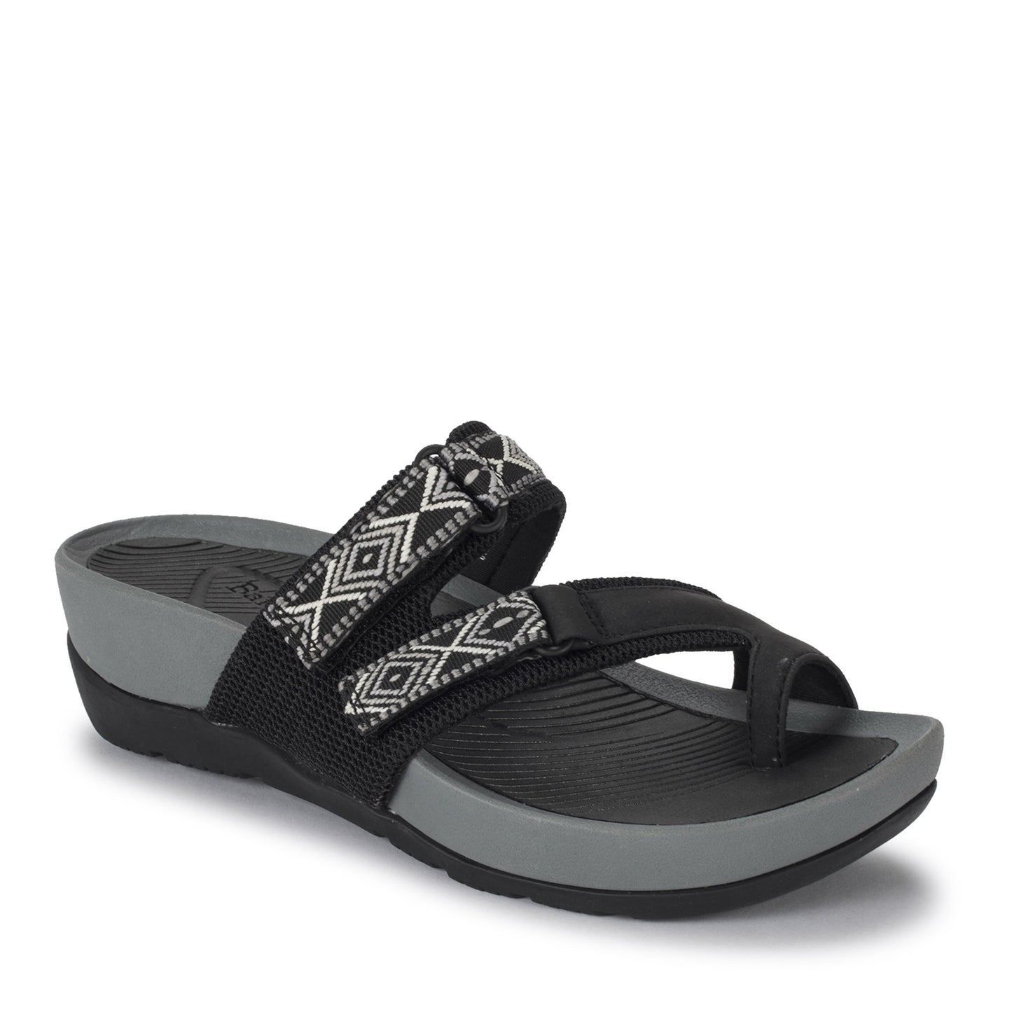 Peltz Shoes Women's Baretraps Aloha Sandal BLACK ALOHA-BLACK
