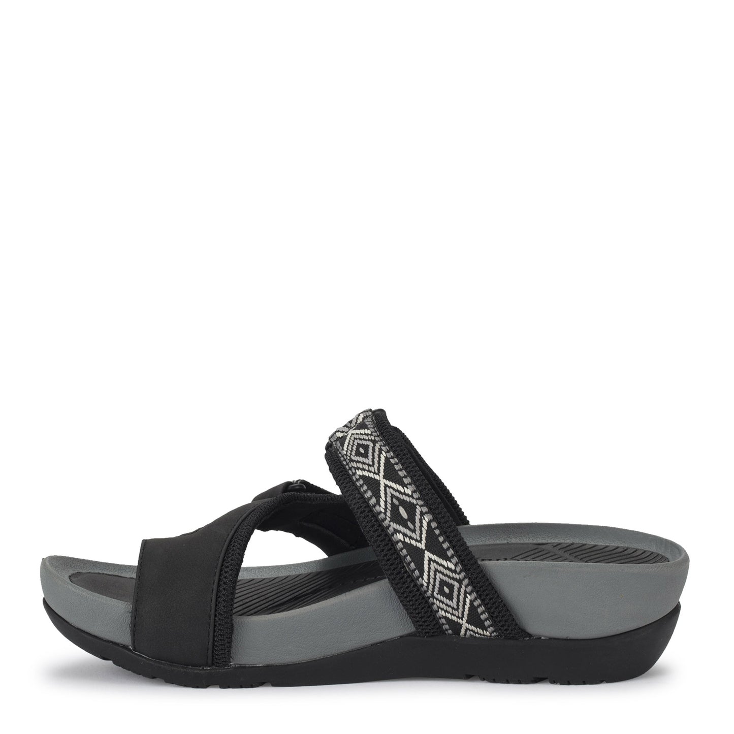 Peltz Shoes Women's Baretraps Aloha Sandal BLACK ALOHA-BLACK