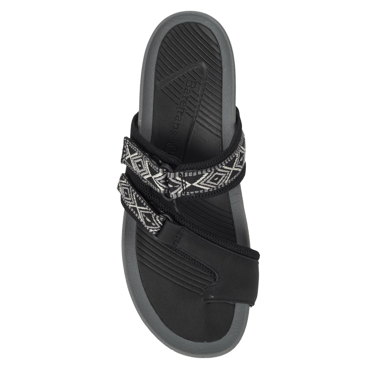 Peltz Shoes Women's Baretraps Aloha Sandal BLACK ALOHA-BLACK