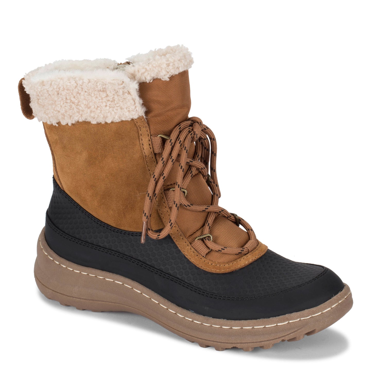 Peltz Shoes Women's Baretraps Alta Boot Cognac/Black ALTA-COGBK