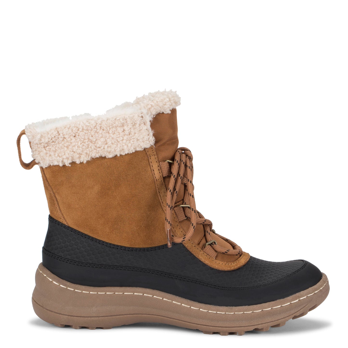 Peltz Shoes Women's Baretraps Alta Boot Cognac/Black ALTA-COGBK