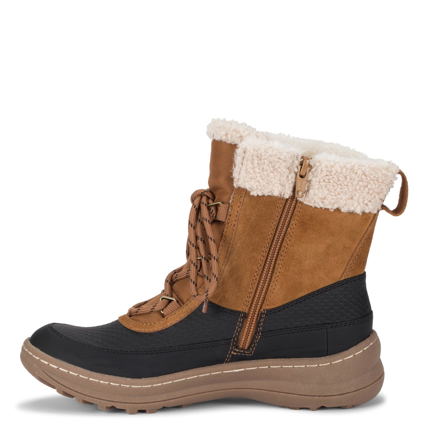 Peltz Shoes Women's Baretraps Alta Boot Cognac/Black ALTA-COGBK