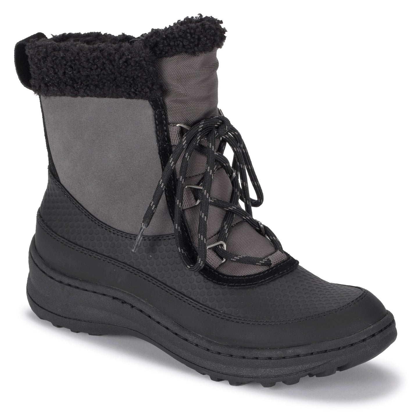 Peltz Shoes Women's Baretraps Alta Boot Dark Grey/Black ALTA-GYBLK