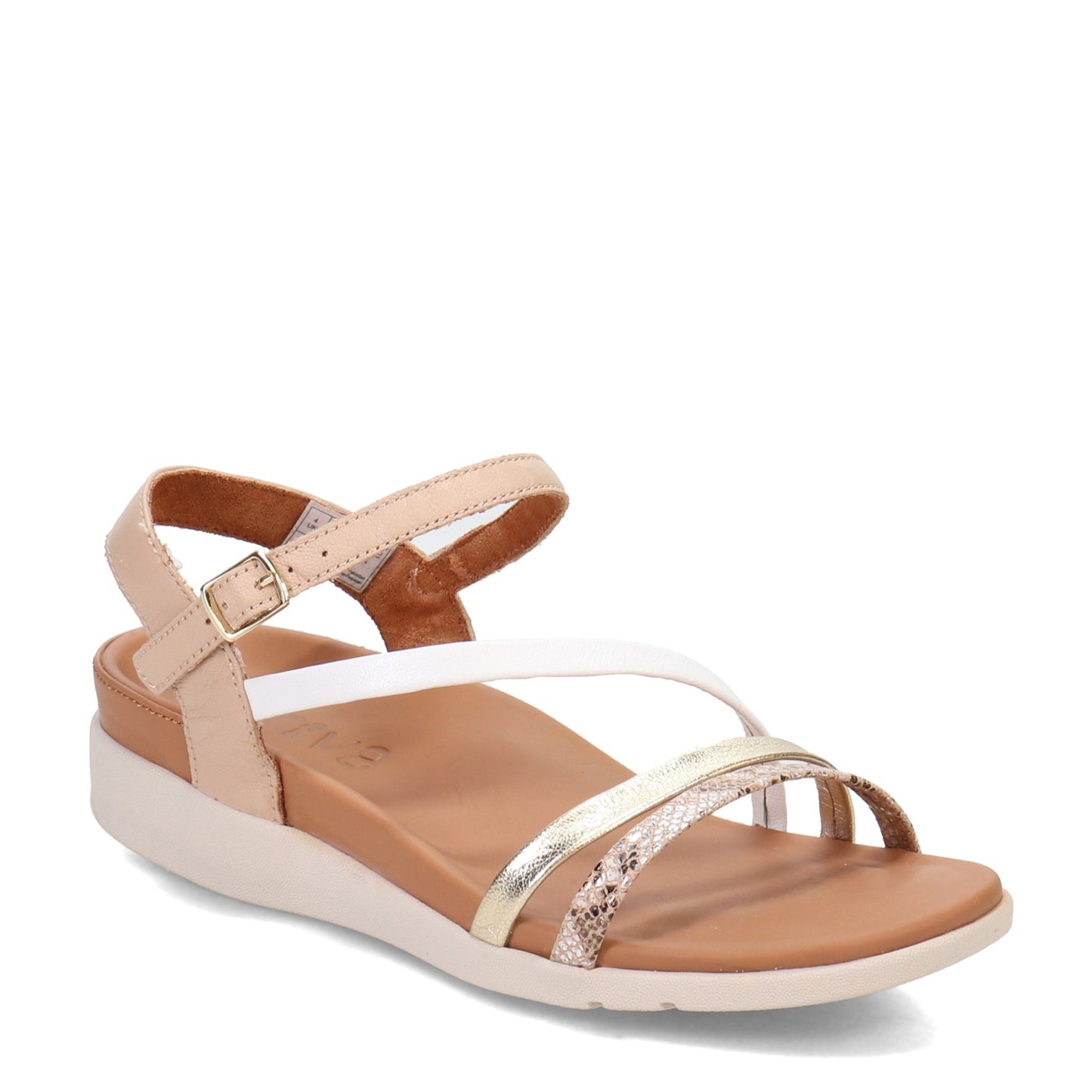 Peltz Shoes Women's Strive Anguila Sandal METALLIC ANGUILA-PALE