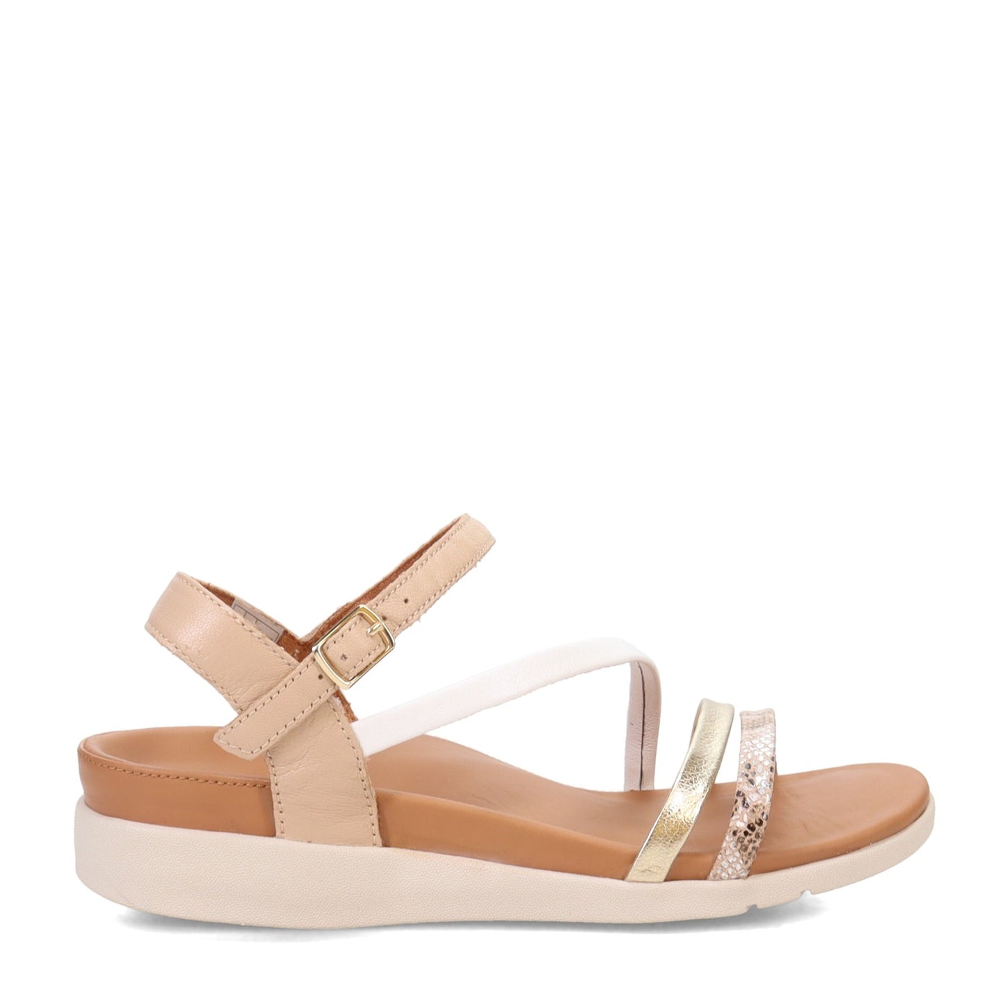 Peltz Shoes Women's Strive Anguila Sandal METALLIC ANGUILA-PALE