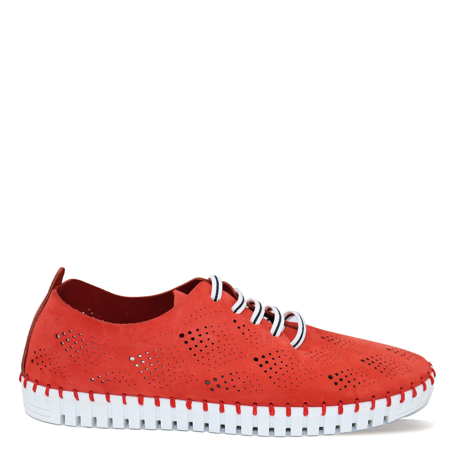 Peltz Shoes Women's Eric Michael Annie Sneaker RED NUBUCK ANNIE REDNU