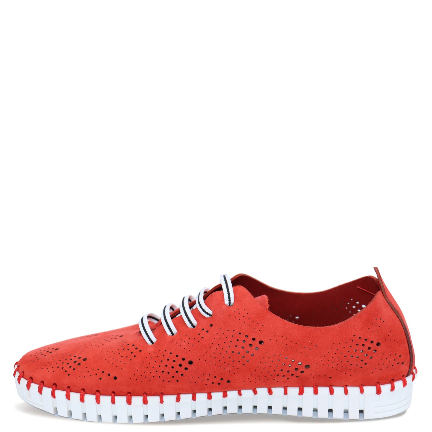 Peltz Shoes Women's Eric Michael Annie Sneaker RED NUBUCK ANNIE REDNU