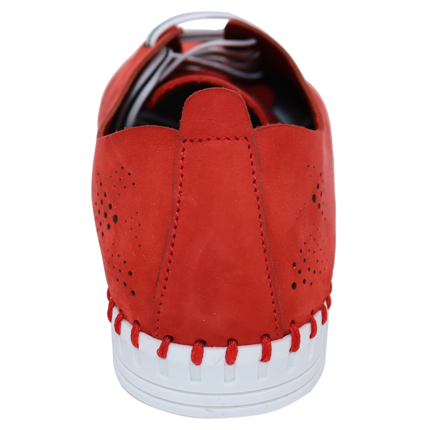 Peltz Shoes Women's Eric Michael Annie Sneaker RED NUBUCK ANNIE REDNU