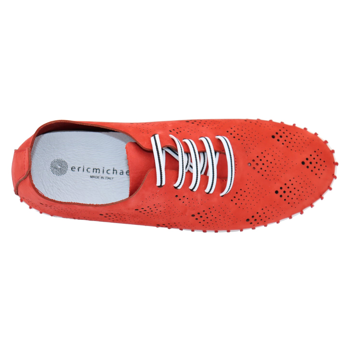 Peltz Shoes Women's Eric Michael Annie Sneaker RED NUBUCK ANNIE REDNU