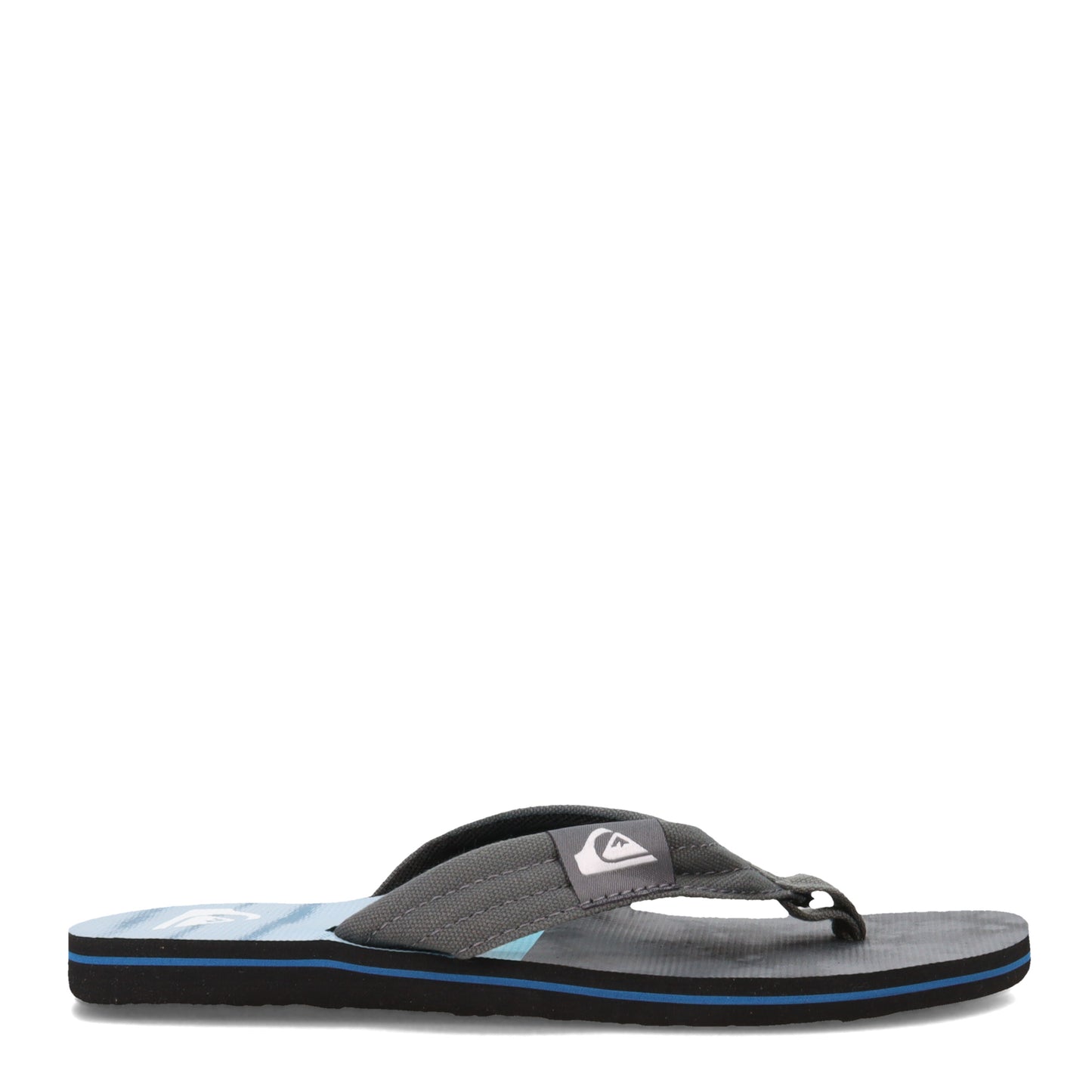Peltz Shoes Men's Quiksilver Molokai Layback Sandal BLACK MULTI AQYL101241-KVJ3
