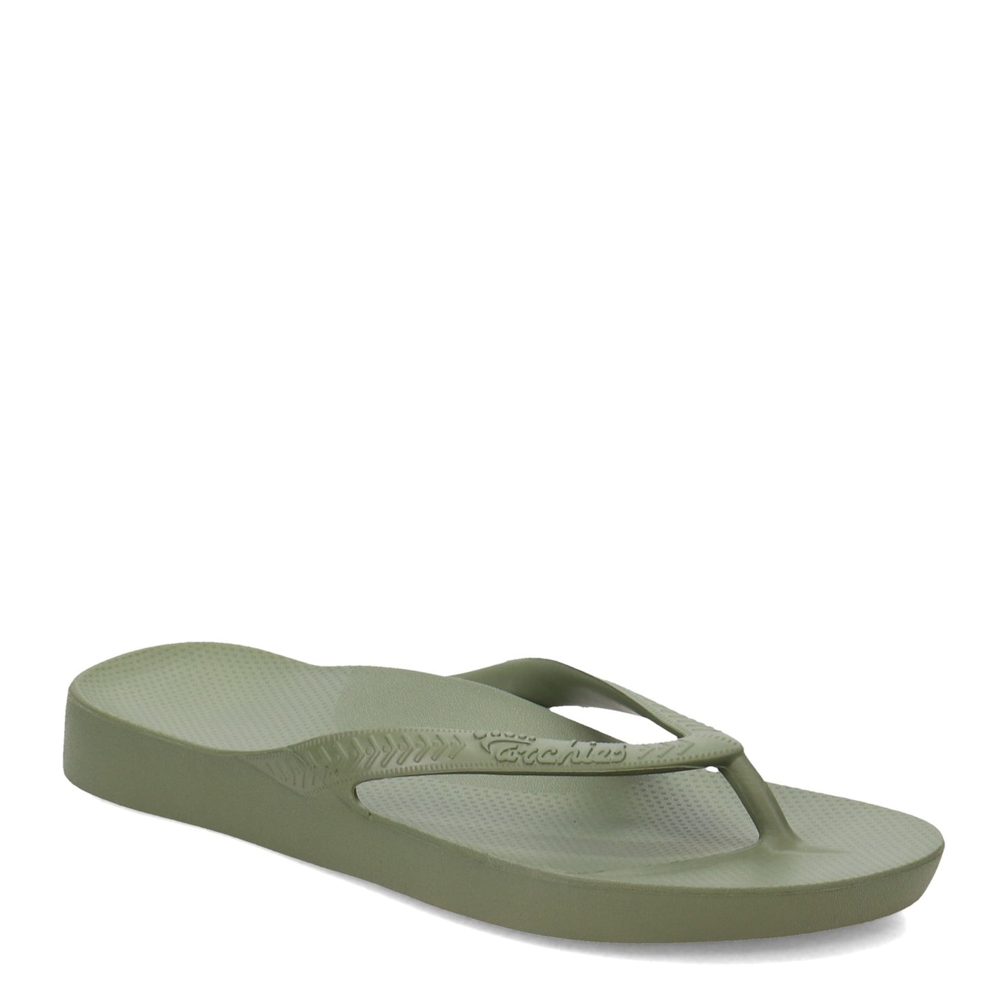 Peltz Shoes Unisex Archies Arch Support Flip Flop KHAKI ARCHFLIP-KHAKI