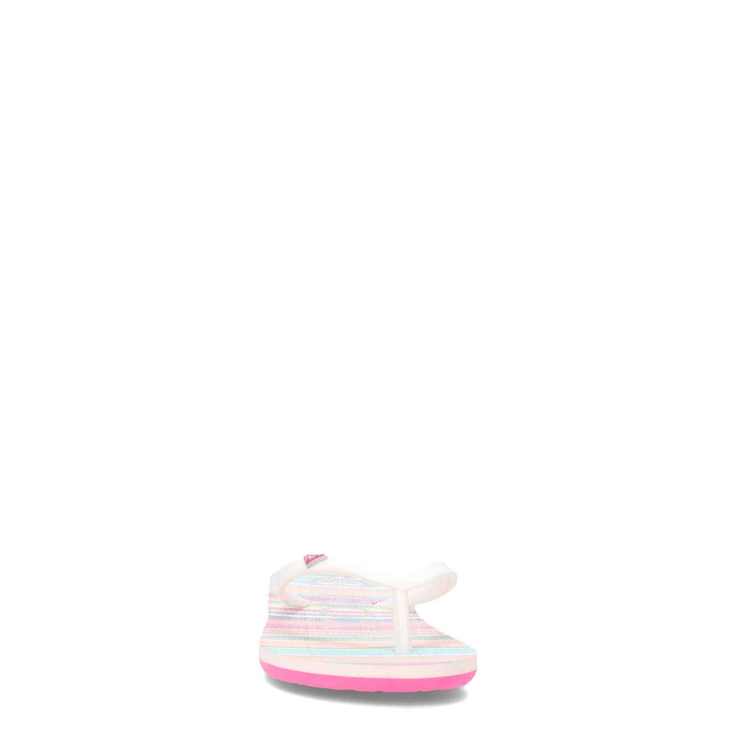 Peltz Shoes Girl's Roxy RG Pebbles VII Sandal - Little Kid & Big Kid WHITE MULTI STRIPE ARGL100264-MUL