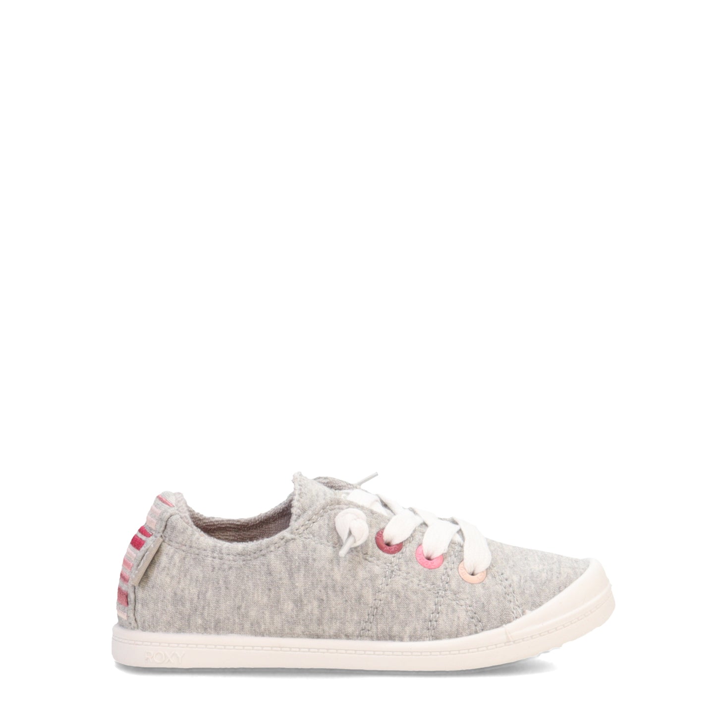 Peltz Shoes Girl's Roxy Bayshore III Sneaker - Little Kid & Big Kid GREY HEATHER ARGS600091-GRH