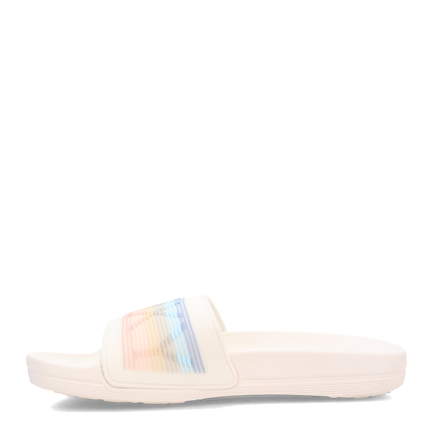 Peltz Shoes Women's Roxy Slippy LX Sandal WHITE ARJL100977-TST