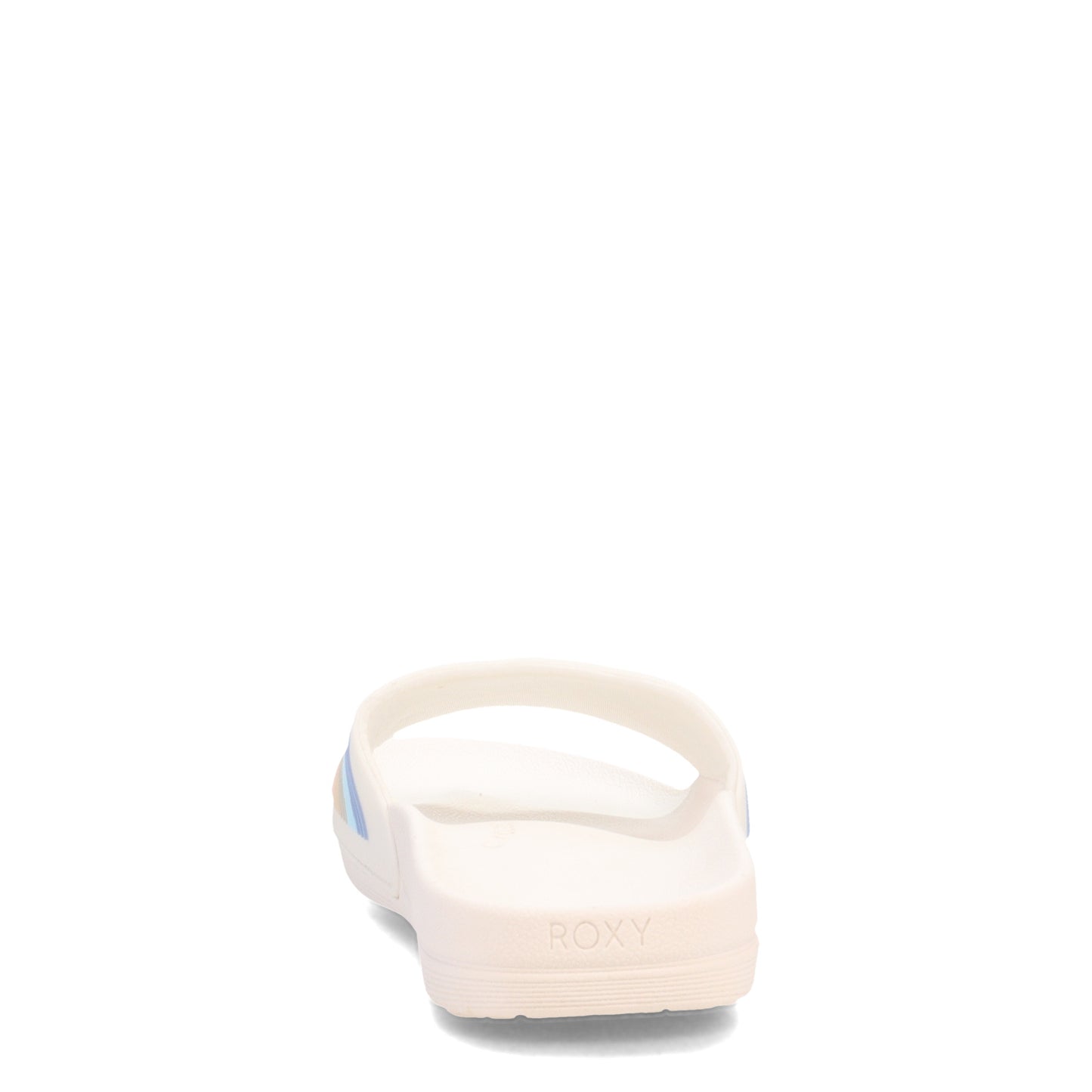 Peltz Shoes Women's Roxy Slippy LX Sandal WHITE ARJL100977-TST