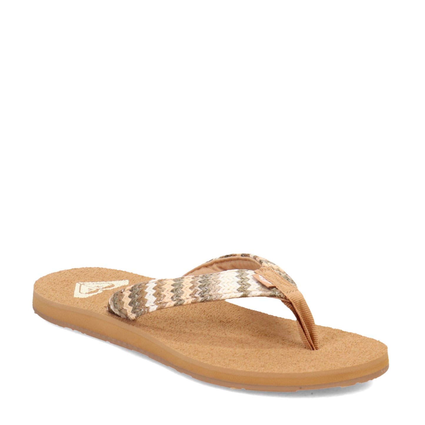 Peltz Shoes Women's Roxy Porto Sandal FALL LEAF MULTI ARJL101092-FMU