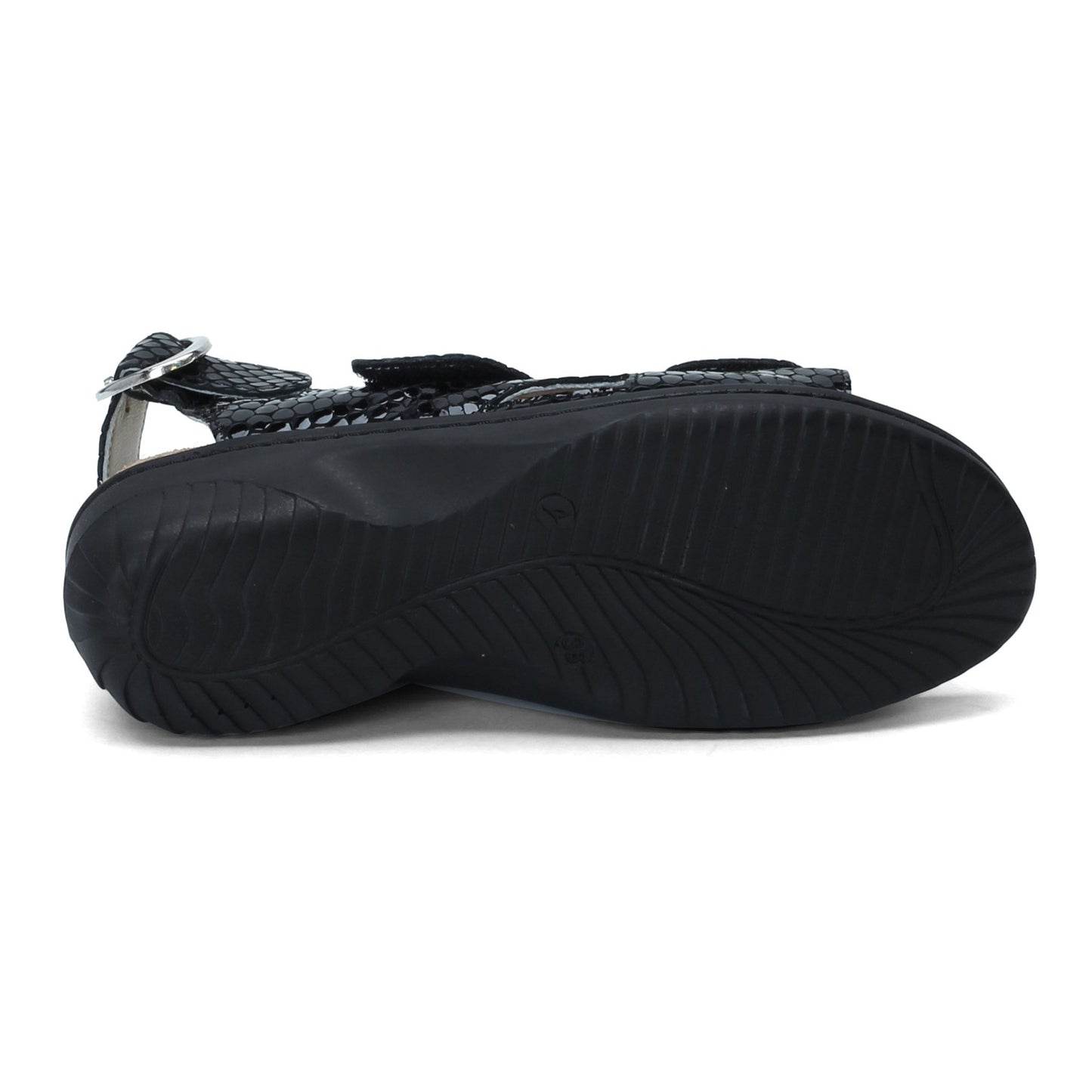 Peltz Shoes Women's Flexus Aksamala Sandal Black AKSAMALA-BP