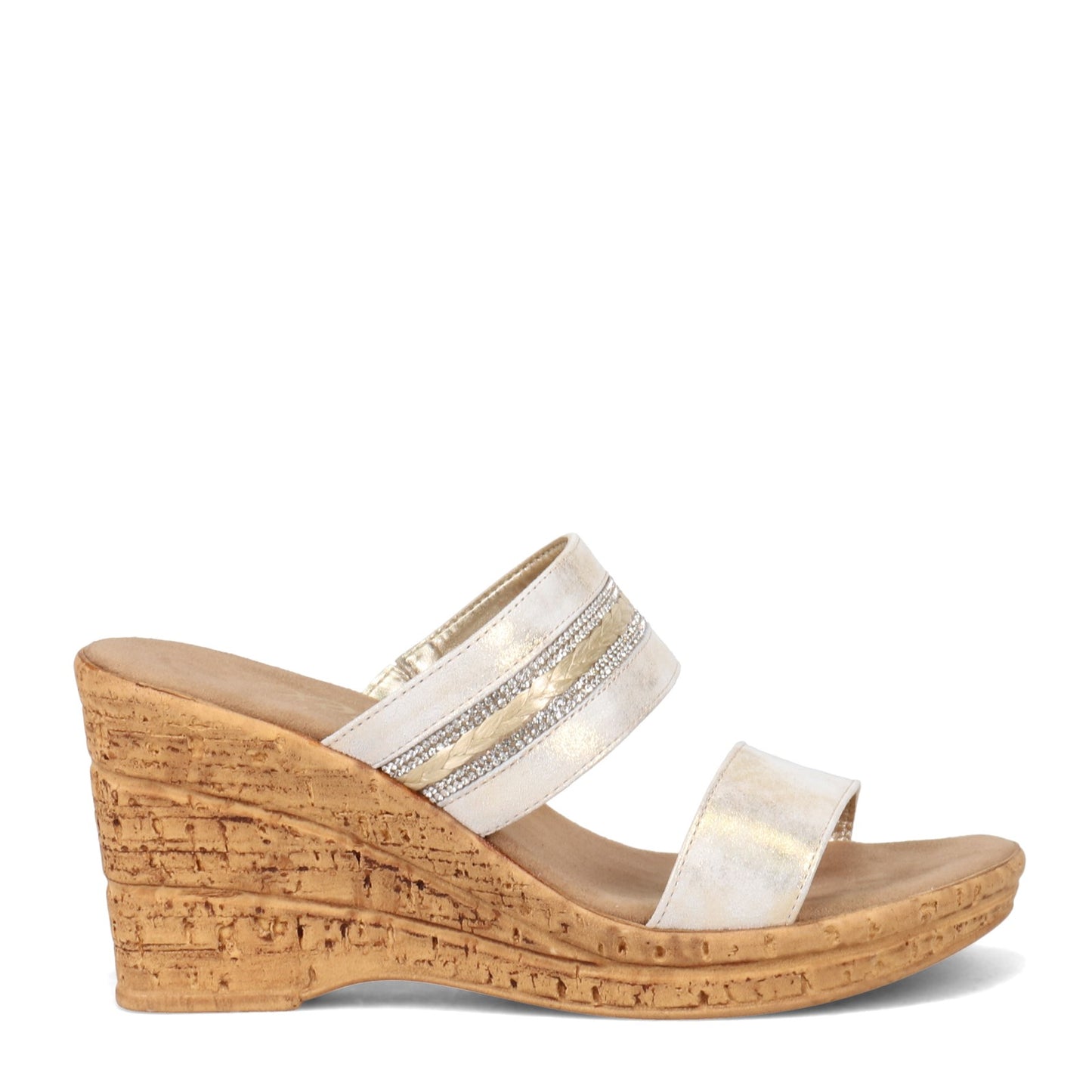 Peltz Shoes Women's Onex Amellia Sandal PLATINUM AMELLIA-S PLAT