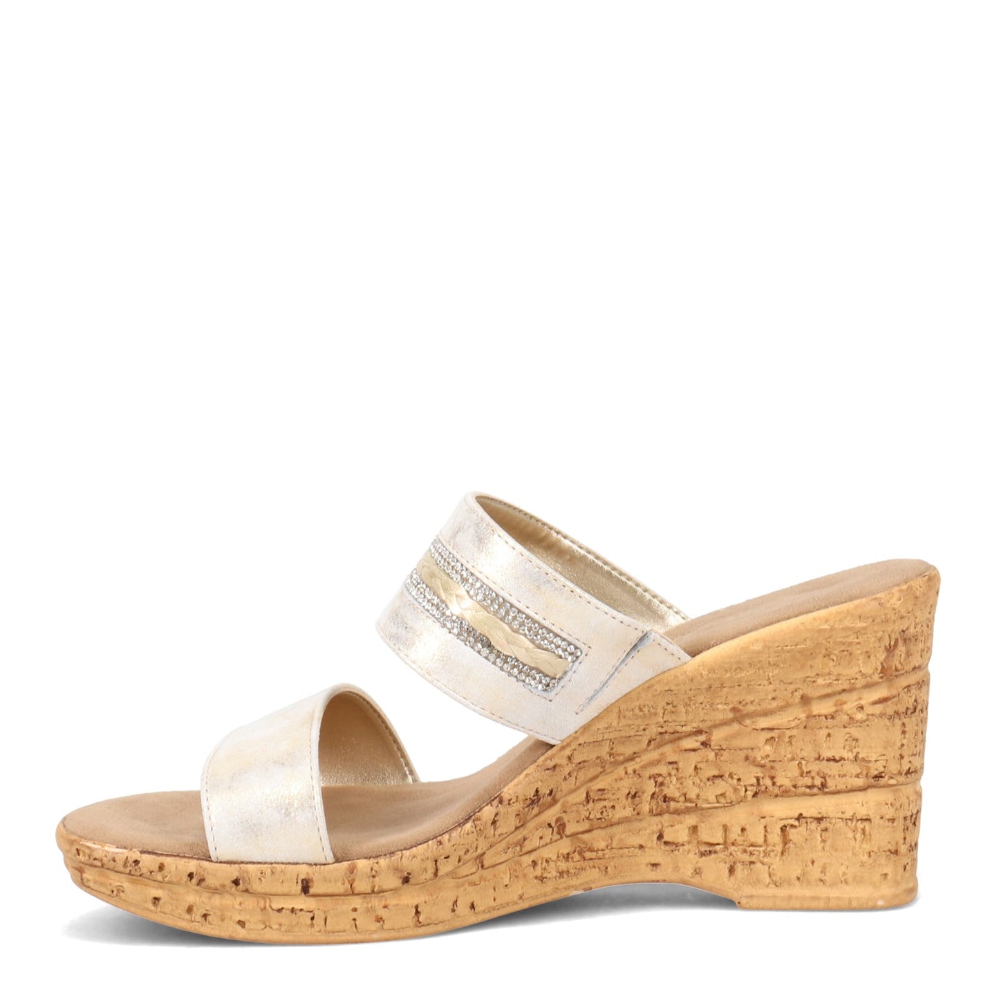 Peltz Shoes Women's Onex Amellia Sandal PLATINUM AMELLIA-S PLAT