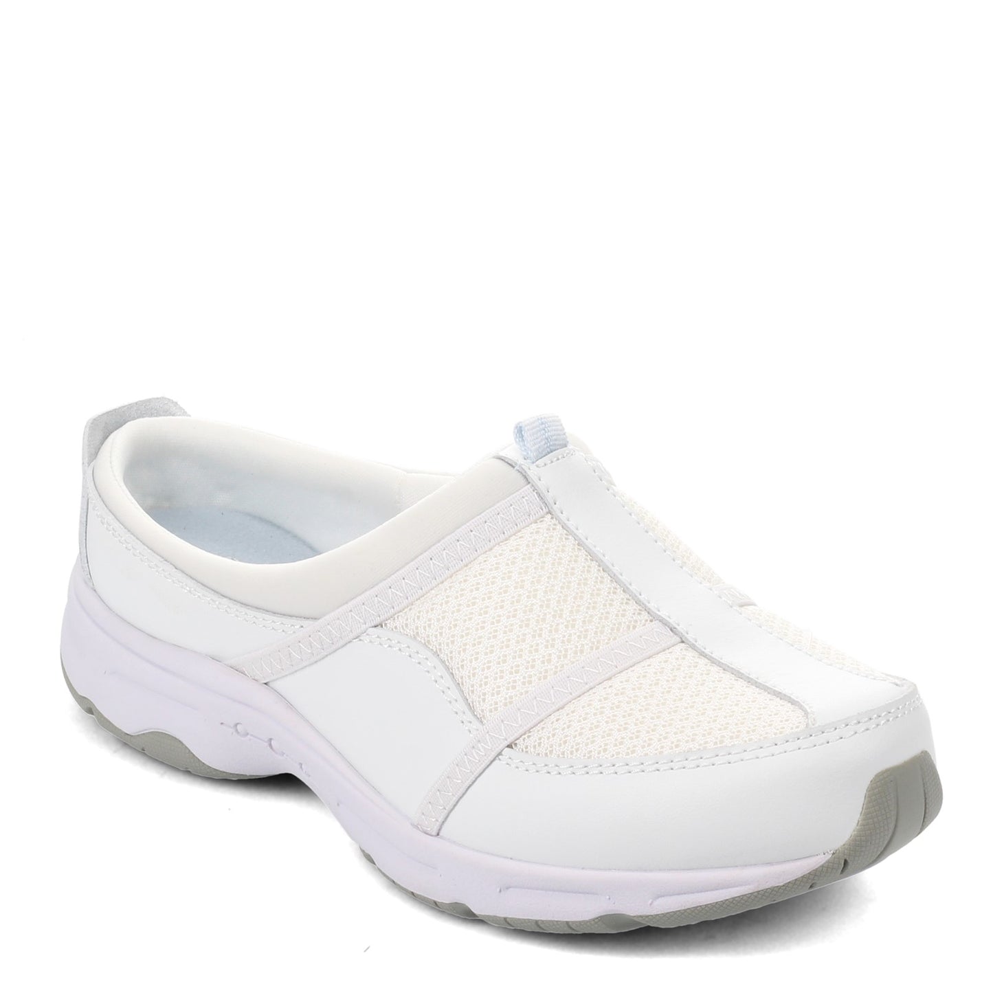 Peltz Shoes Women's Easy Spirit Argyle Clog WHITE ARGYLE-100