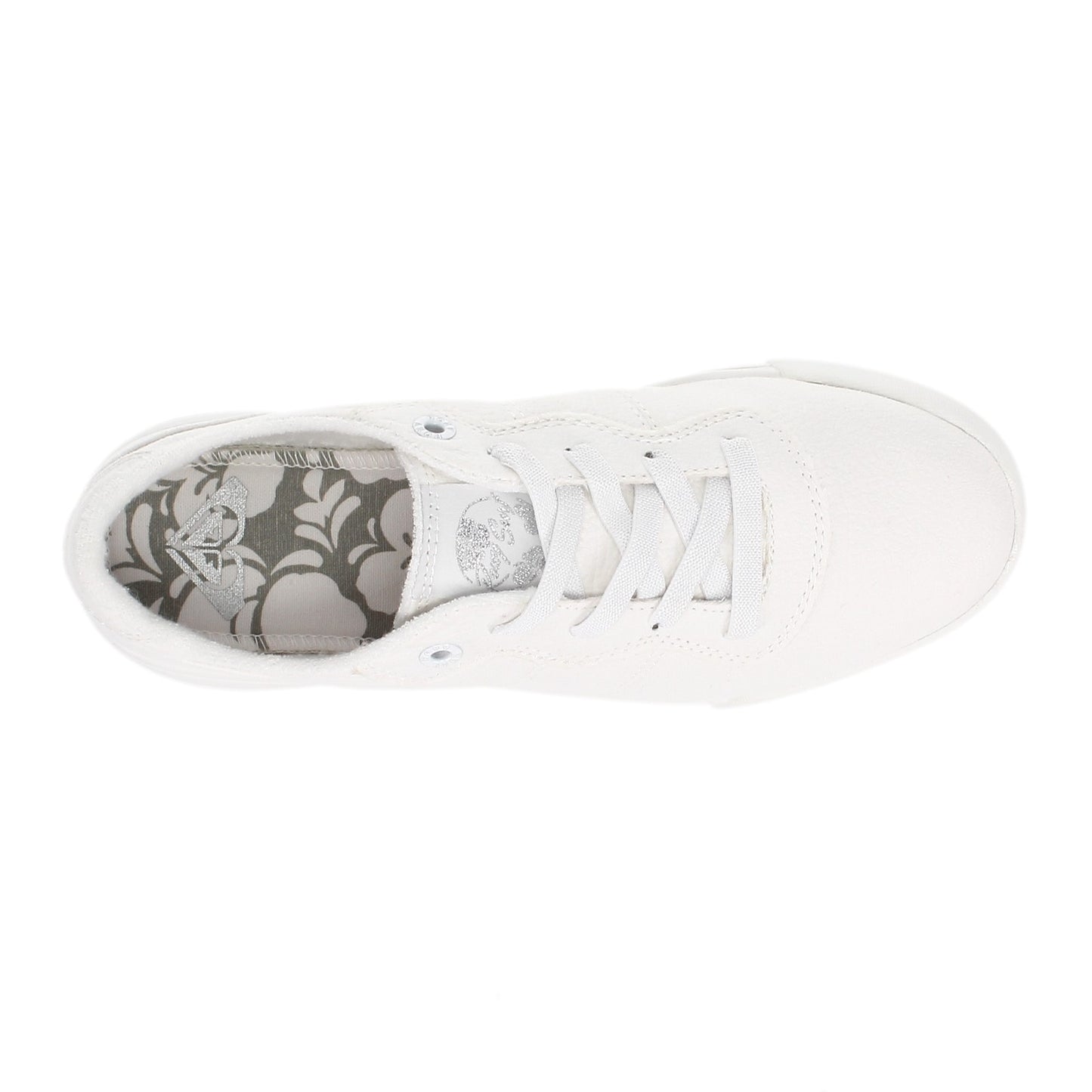 Peltz Shoes Women's Roxy Cannon Sneaker WHITE ARJS600462-WHT