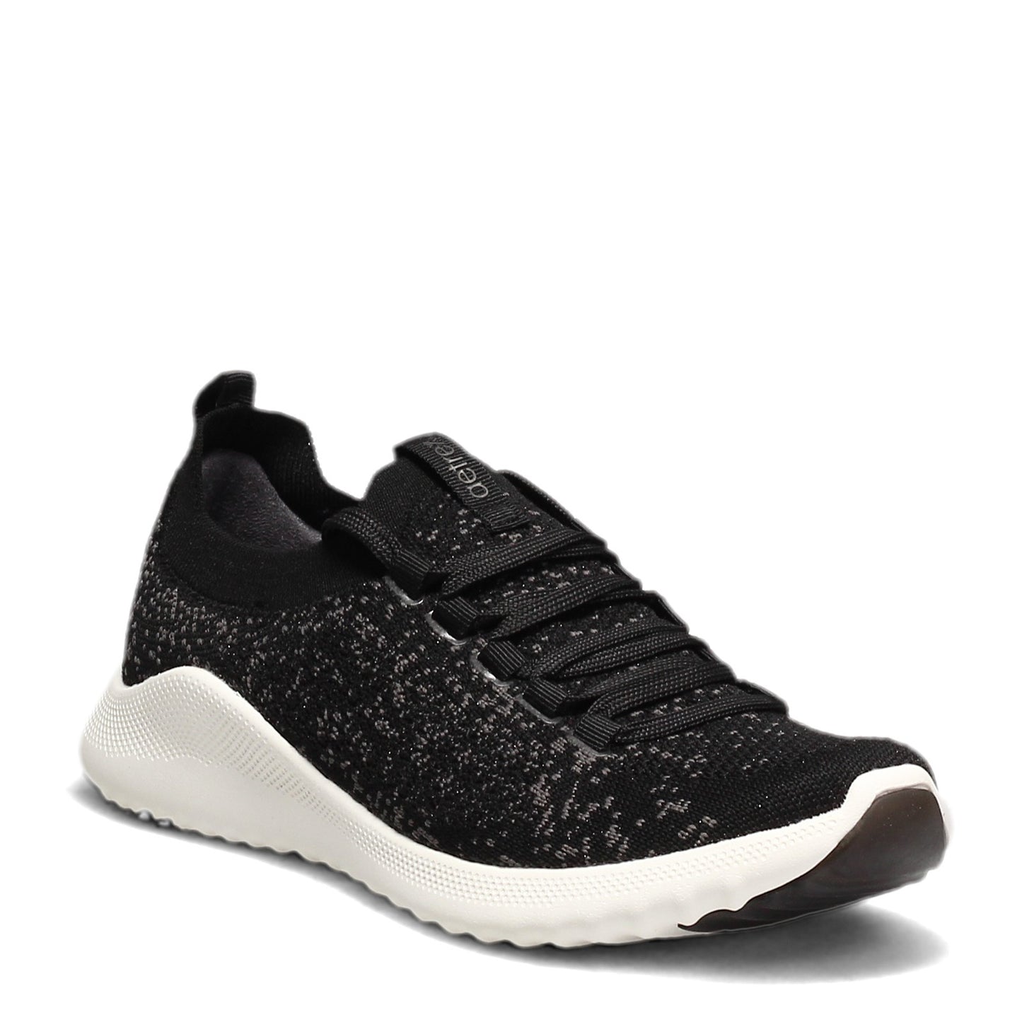 Peltz Shoes Women's Aetrex Carly Sneaker BLACK AS100-BLACK