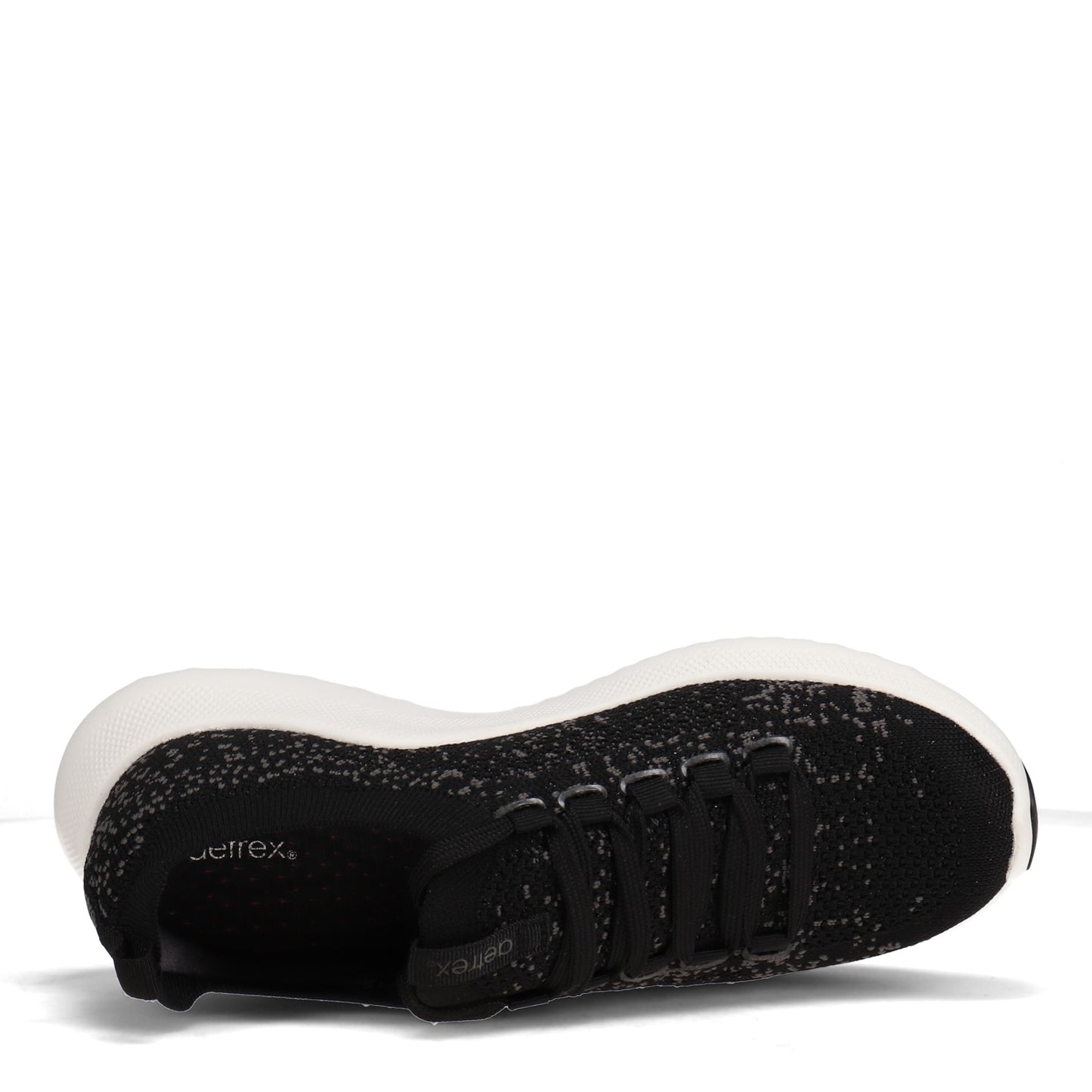 Peltz Shoes Women's Aetrex Carly Sneaker BLACK AS100-BLACK