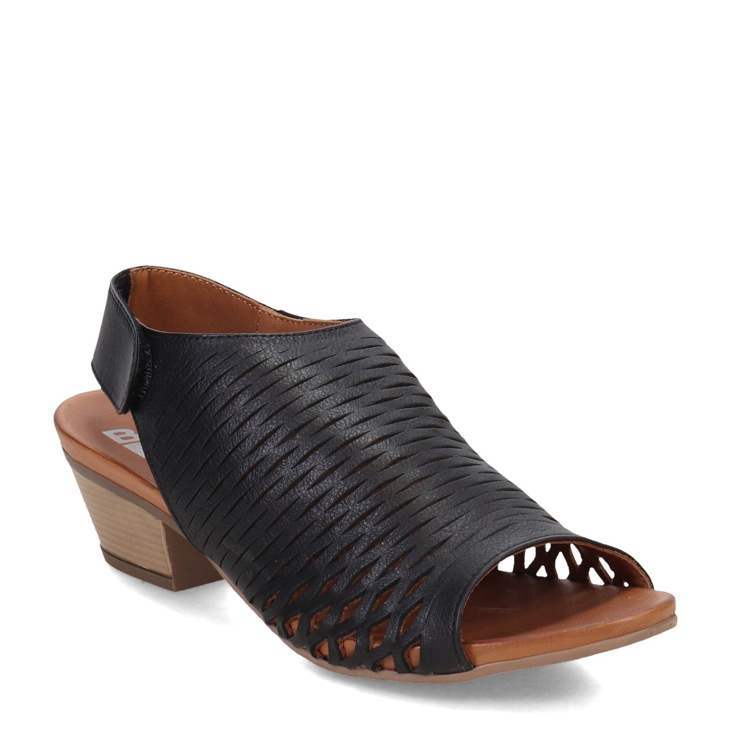 Peltz Shoes Women's Bueno Lacey Sandal BLACK B1926-001