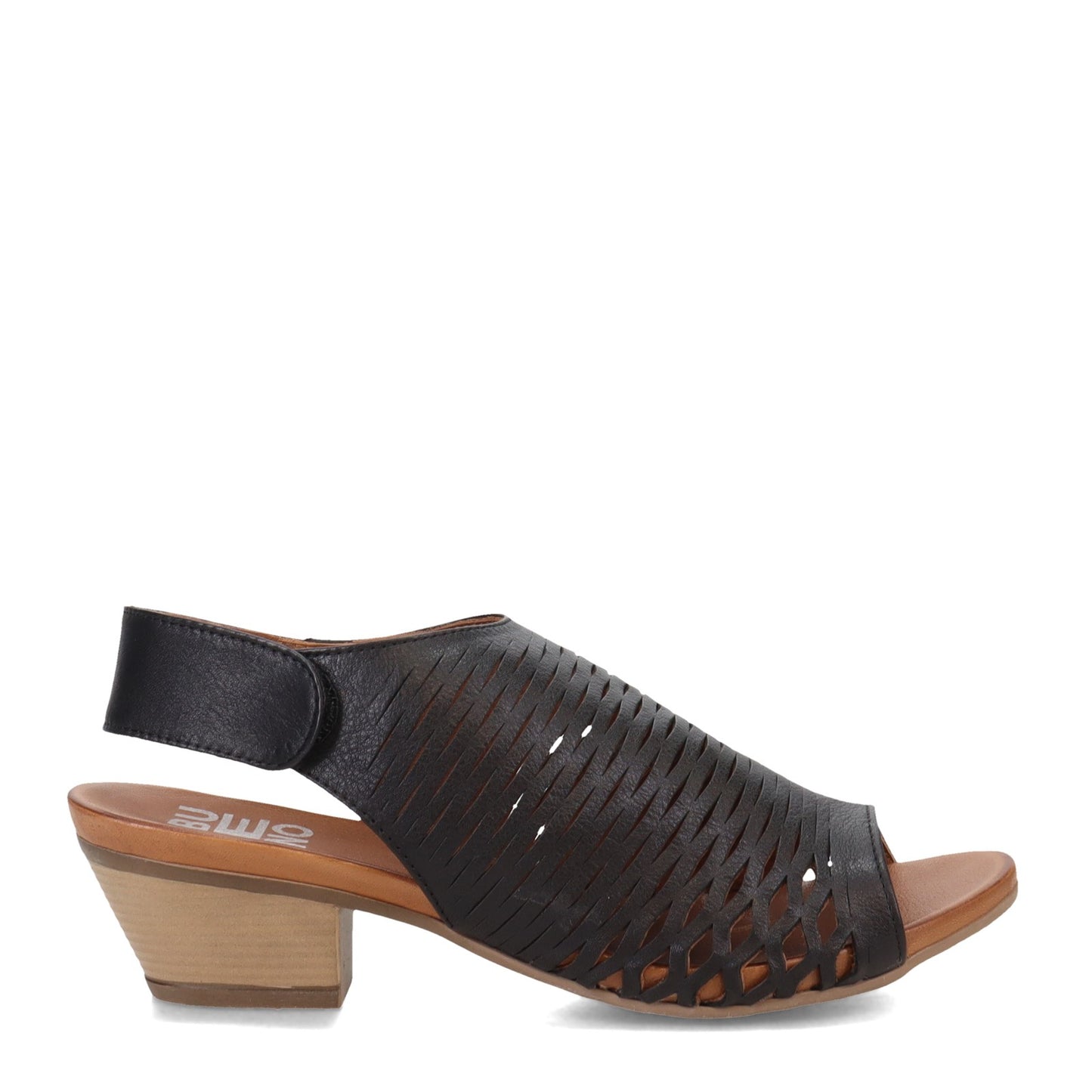 Peltz Shoes Women's Bueno Lacey Sandal BLACK B1926-001