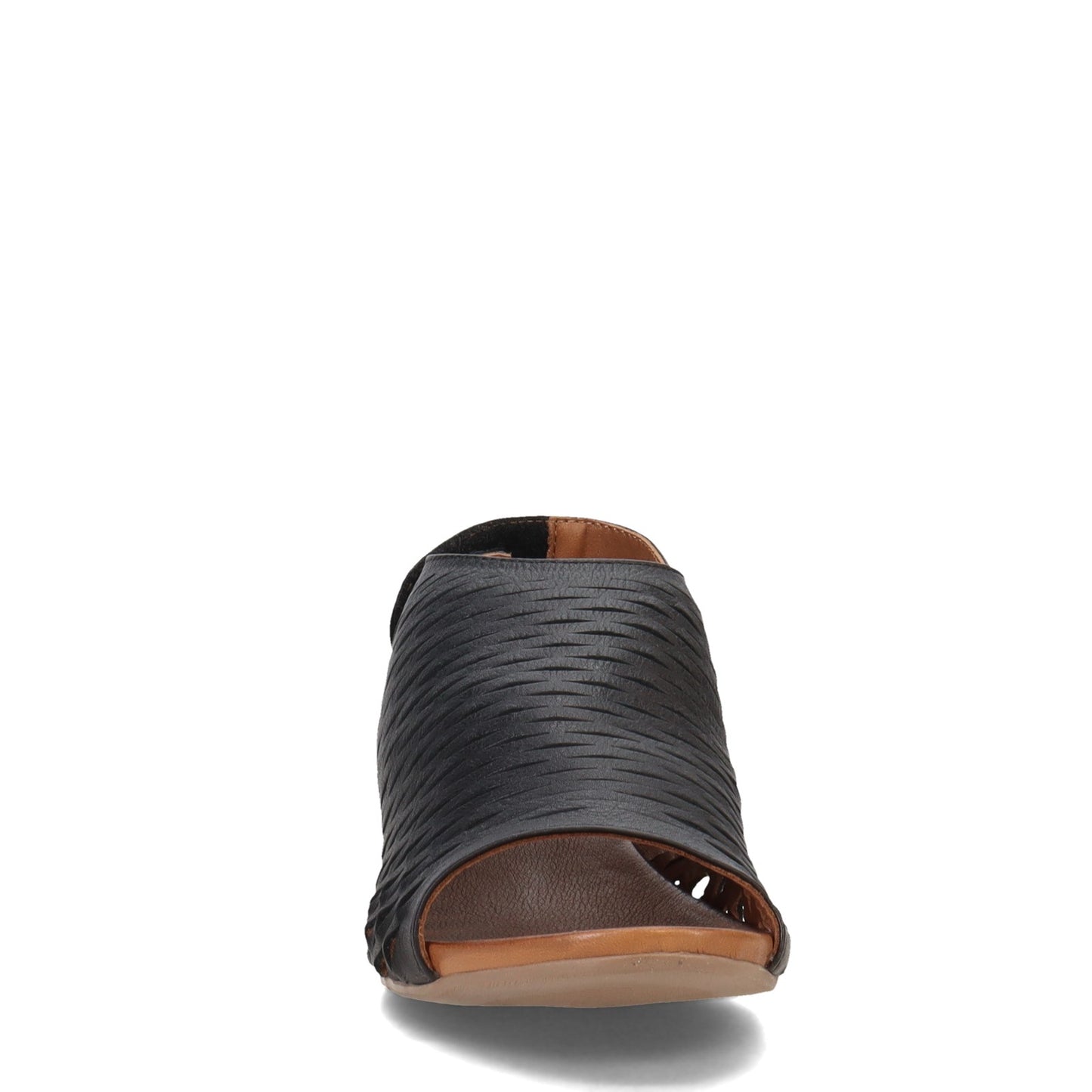 Peltz Shoes Women's Bueno Lacey Sandal BLACK B1926-001