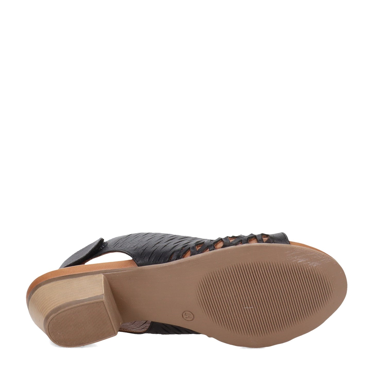 Peltz Shoes Women's Bueno Lacey Sandal BLACK B1926-001