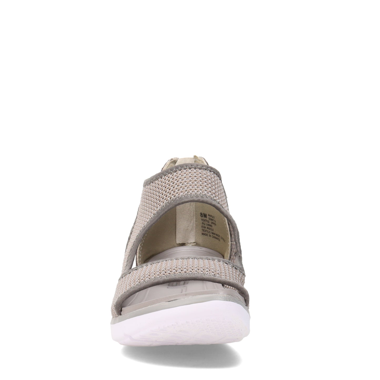 Peltz Shoes Women's JBU by Jambu Margot Sandal Light Grey Snake B2MRT19