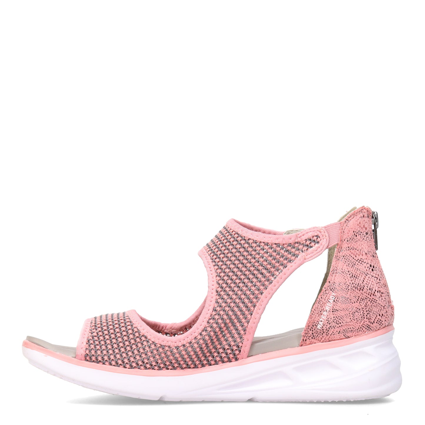 Peltz Shoes Women's JBU by Jambu Margot Sandal Blush Snake B2MRT69