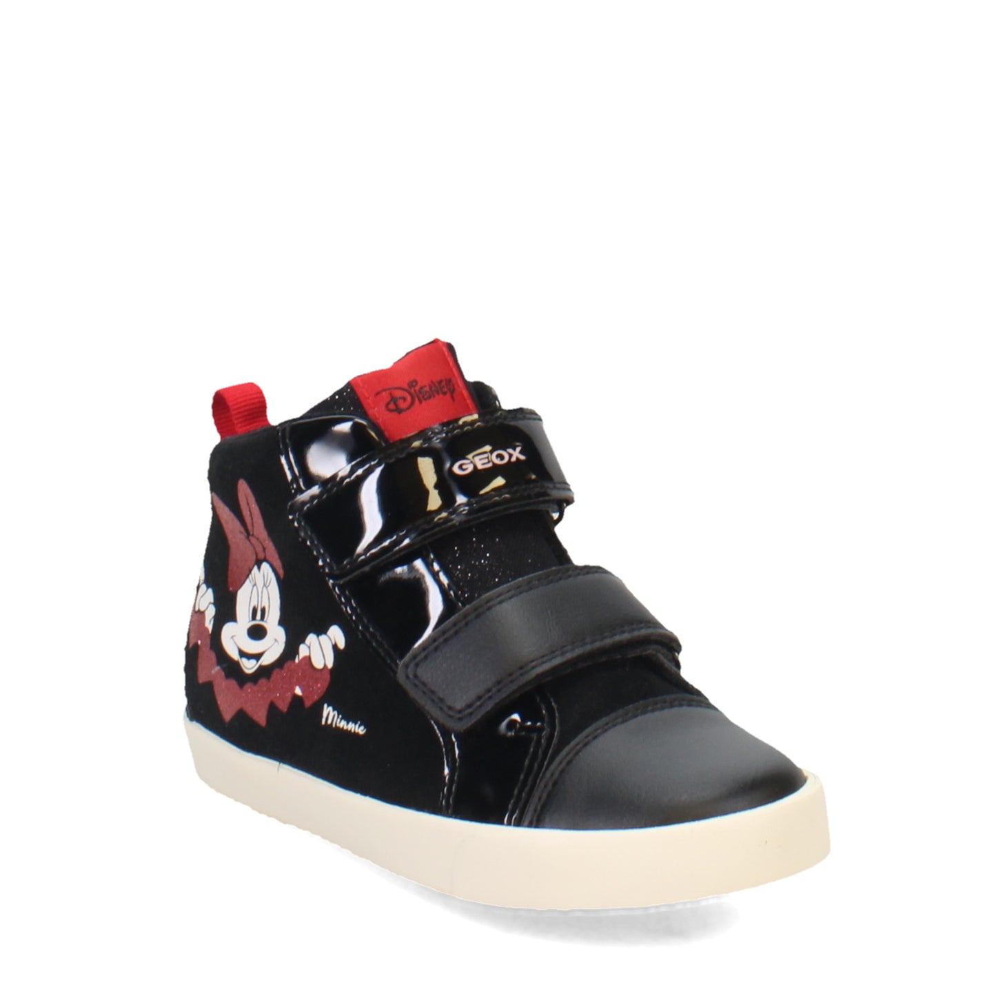 Peltz Shoes Girl’s Geox DISNEY Kilwi Sneaker – Toddler Black/Red B36D5D022HHC0048