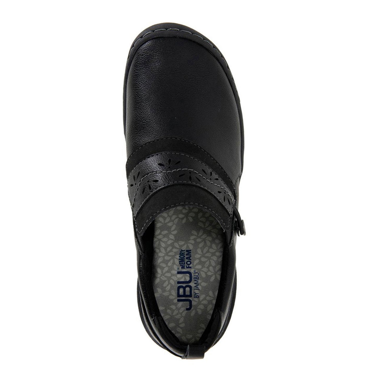 Peltz Shoes Women's Jambu Fern Slip-On Black B3FER01