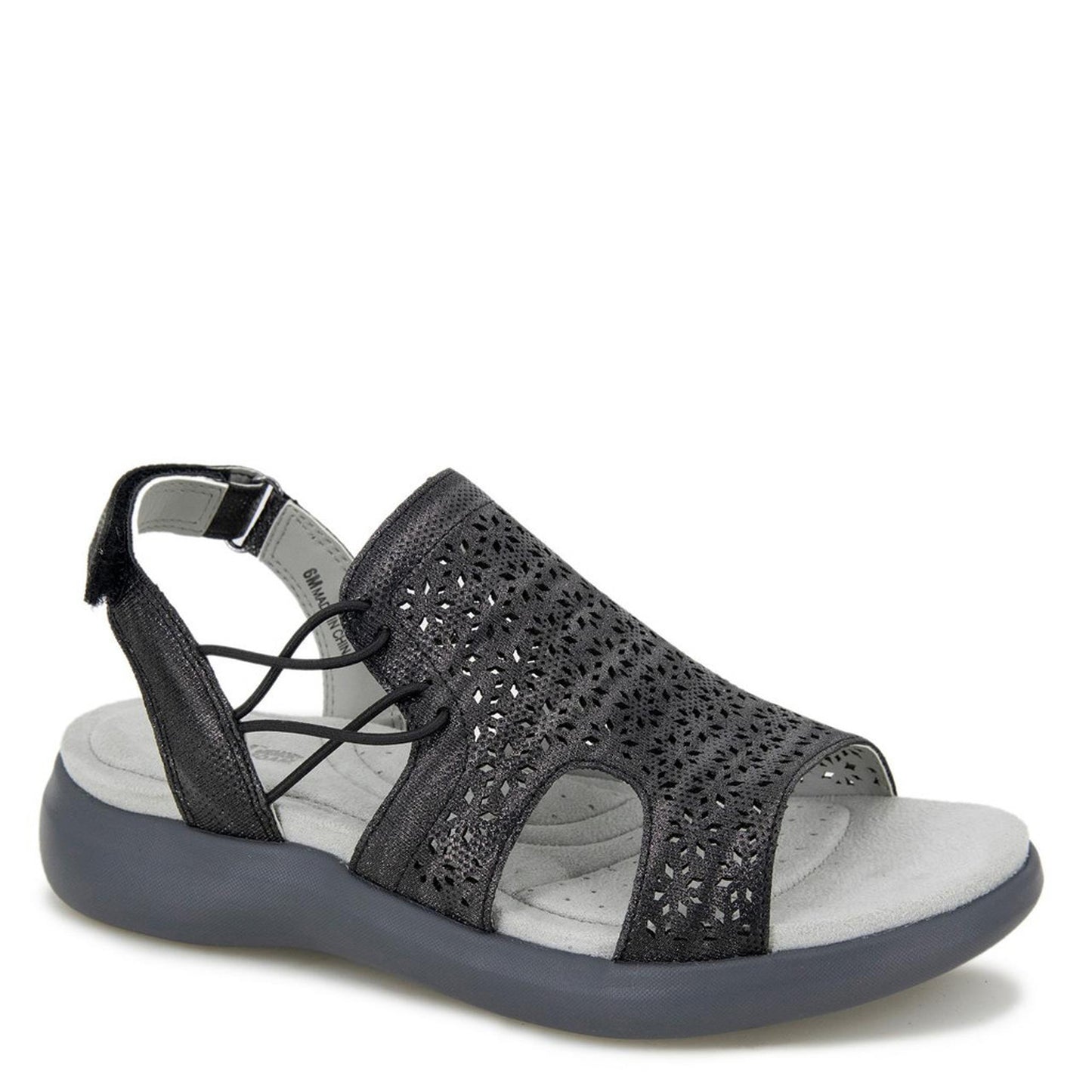 Peltz Shoes Women's JBU by Jambu Francis Sandal Black B3FRN01