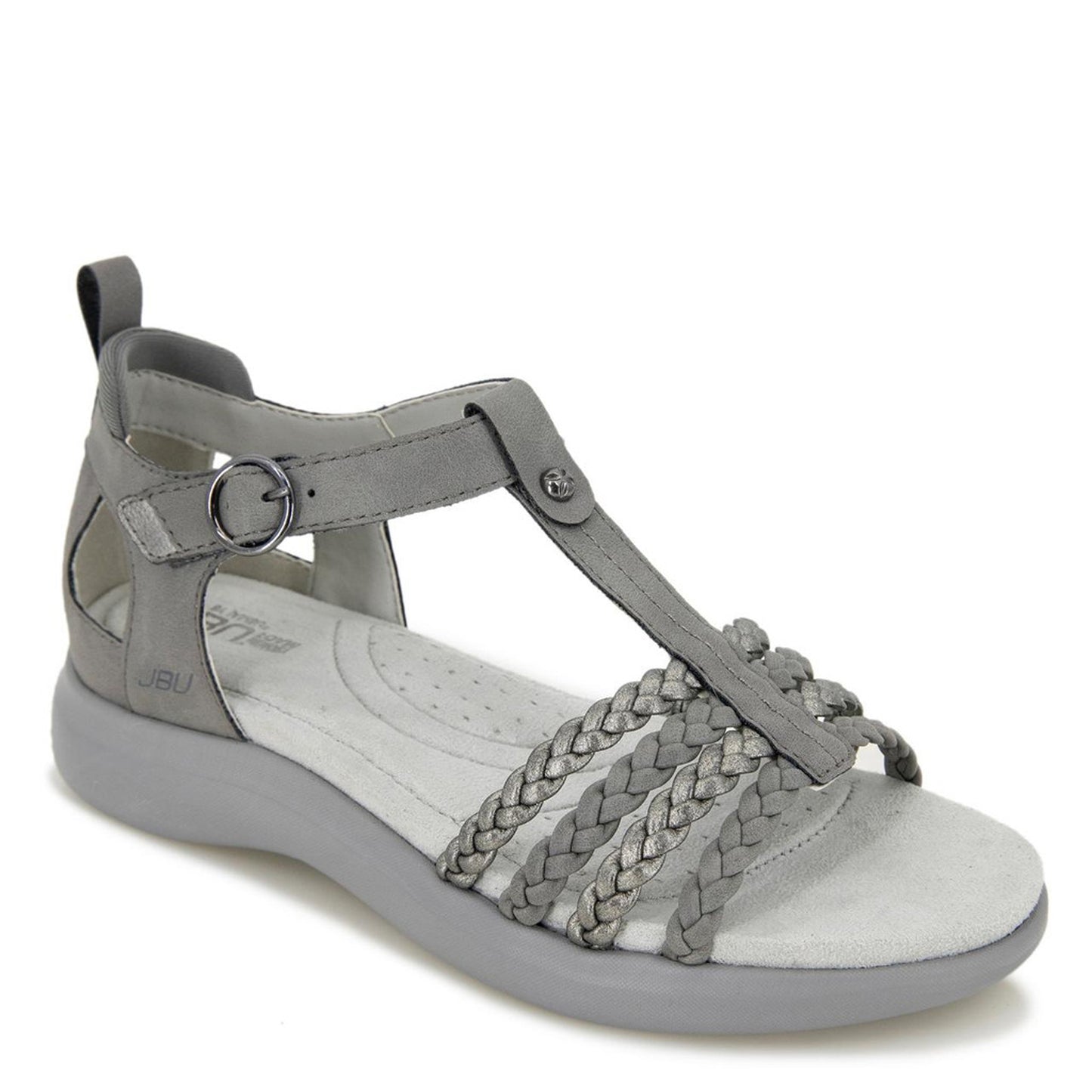 Peltz Shoes Women's JBU by Jambu Prague Sandal Grey B3PRG56