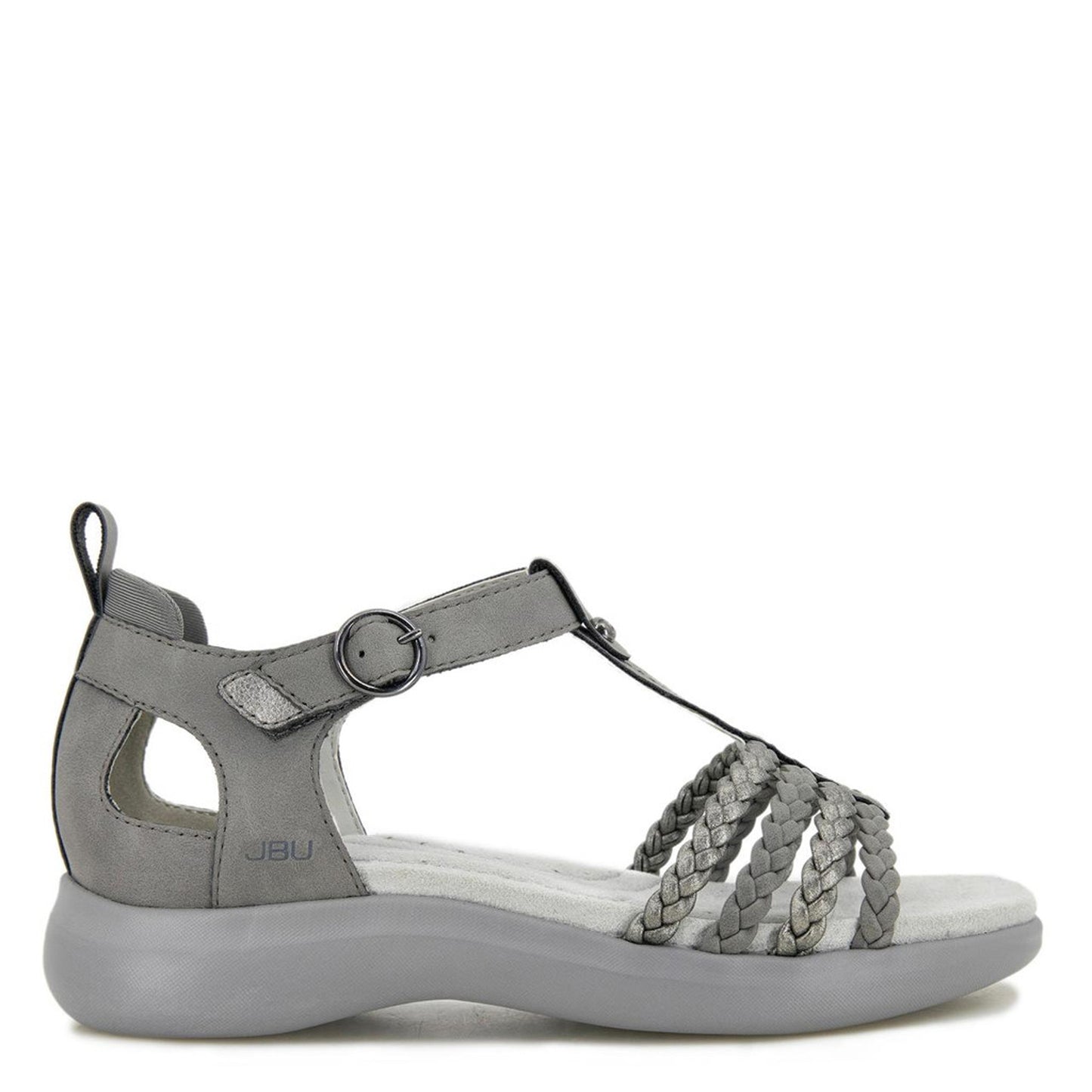 Peltz Shoes Women's JBU by Jambu Prague Sandal Grey B3PRG56