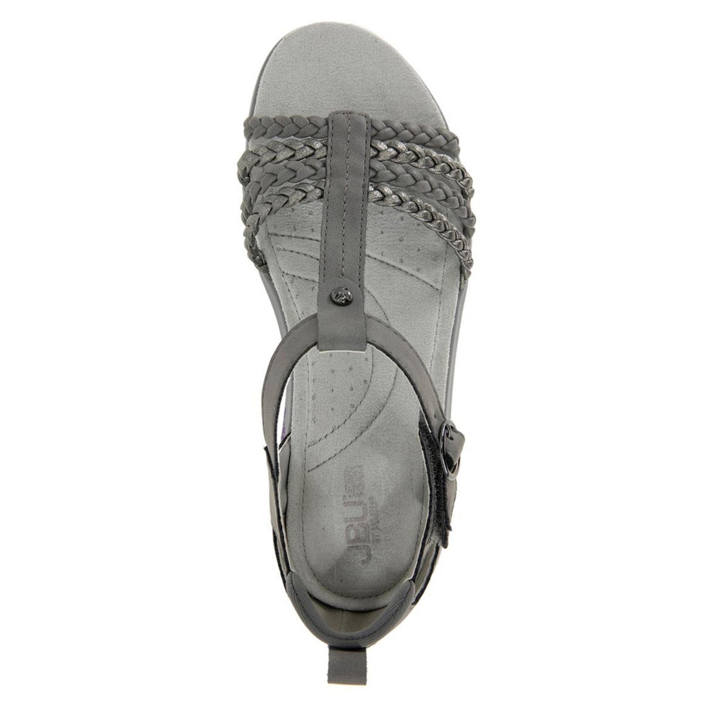 Peltz Shoes Women's JBU by Jambu Prague Sandal Grey B3PRG56