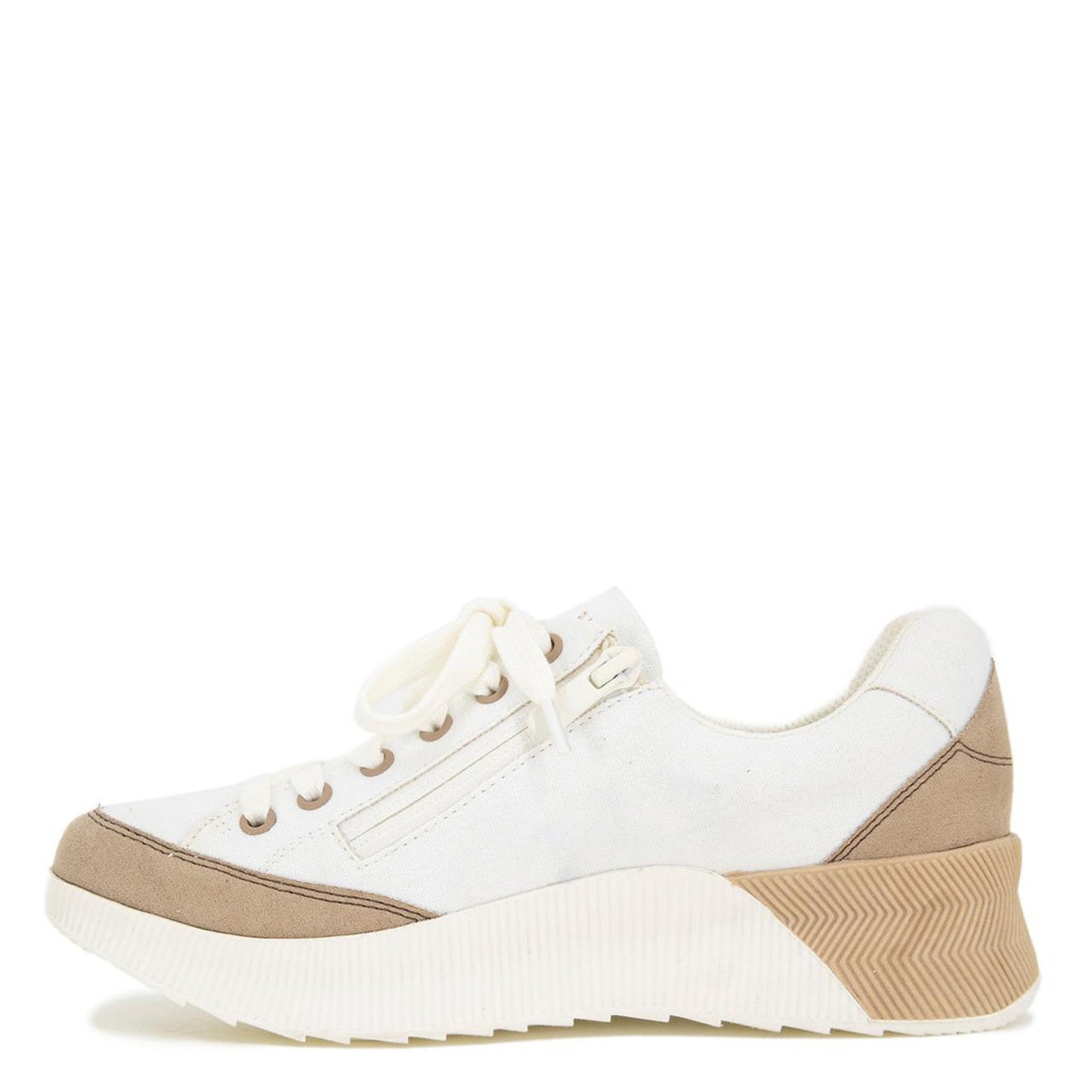 Peltz Shoes Women's JBU by Jambu Quincey Sneaker Off White/Tan B3QCY04