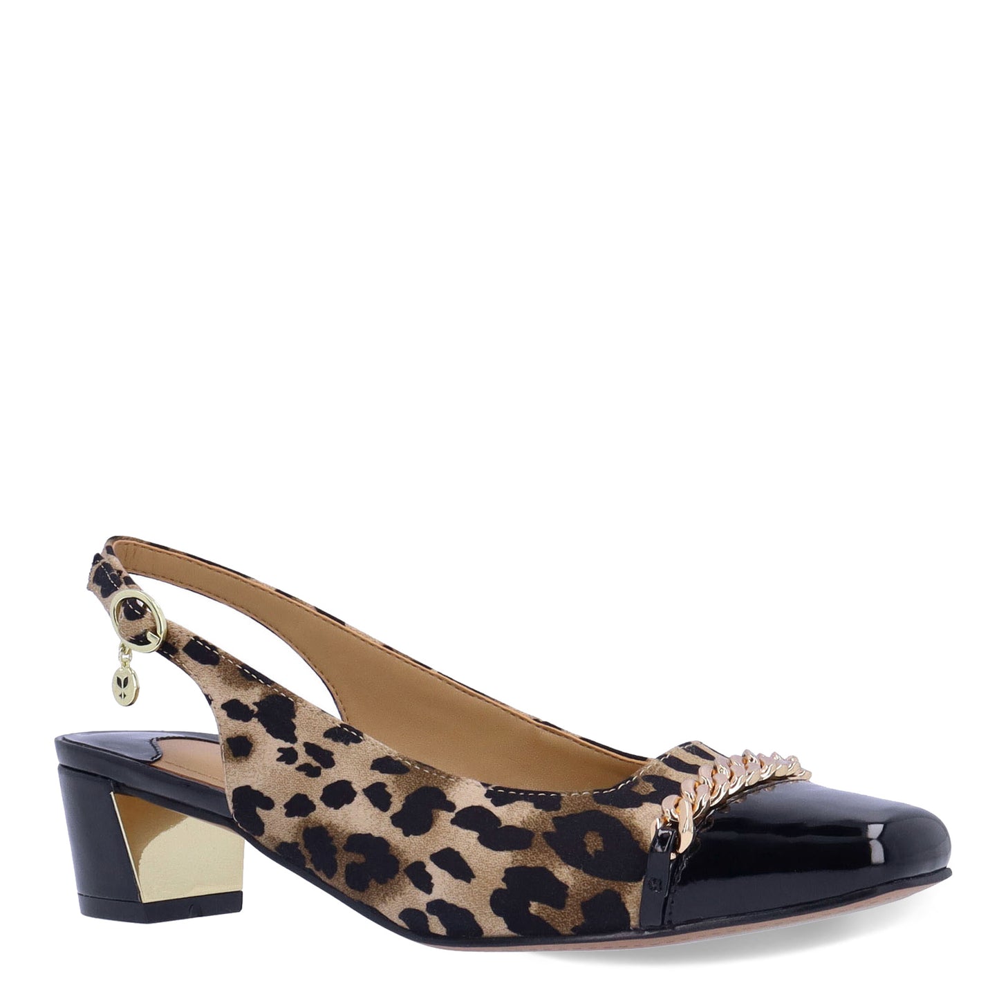Peltz Shoes Women's J Renee Bagley Pump Leopard BAGLEY-APBRB