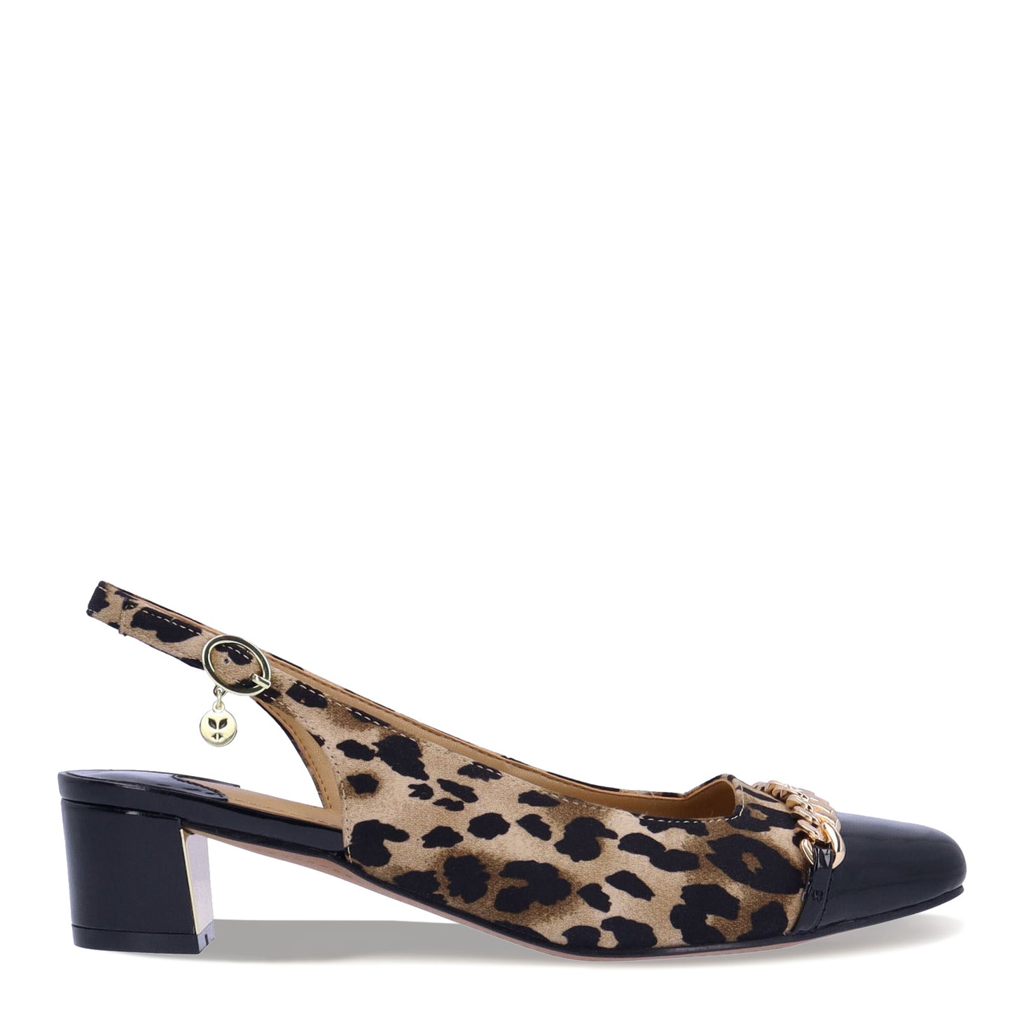 Peltz Shoes Women's J Renee Bagley Pump Leopard BAGLEY-APBRB