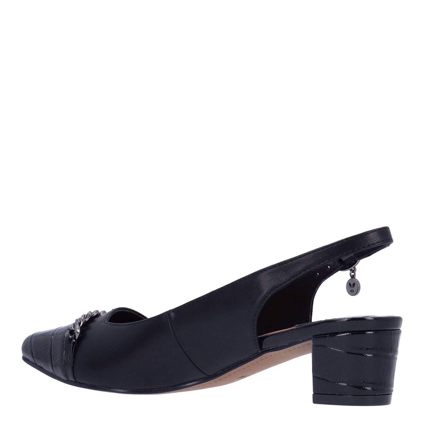 Peltz Shoes Women's J Renee Bagley Pump Black BAGLEY-KIBLA
