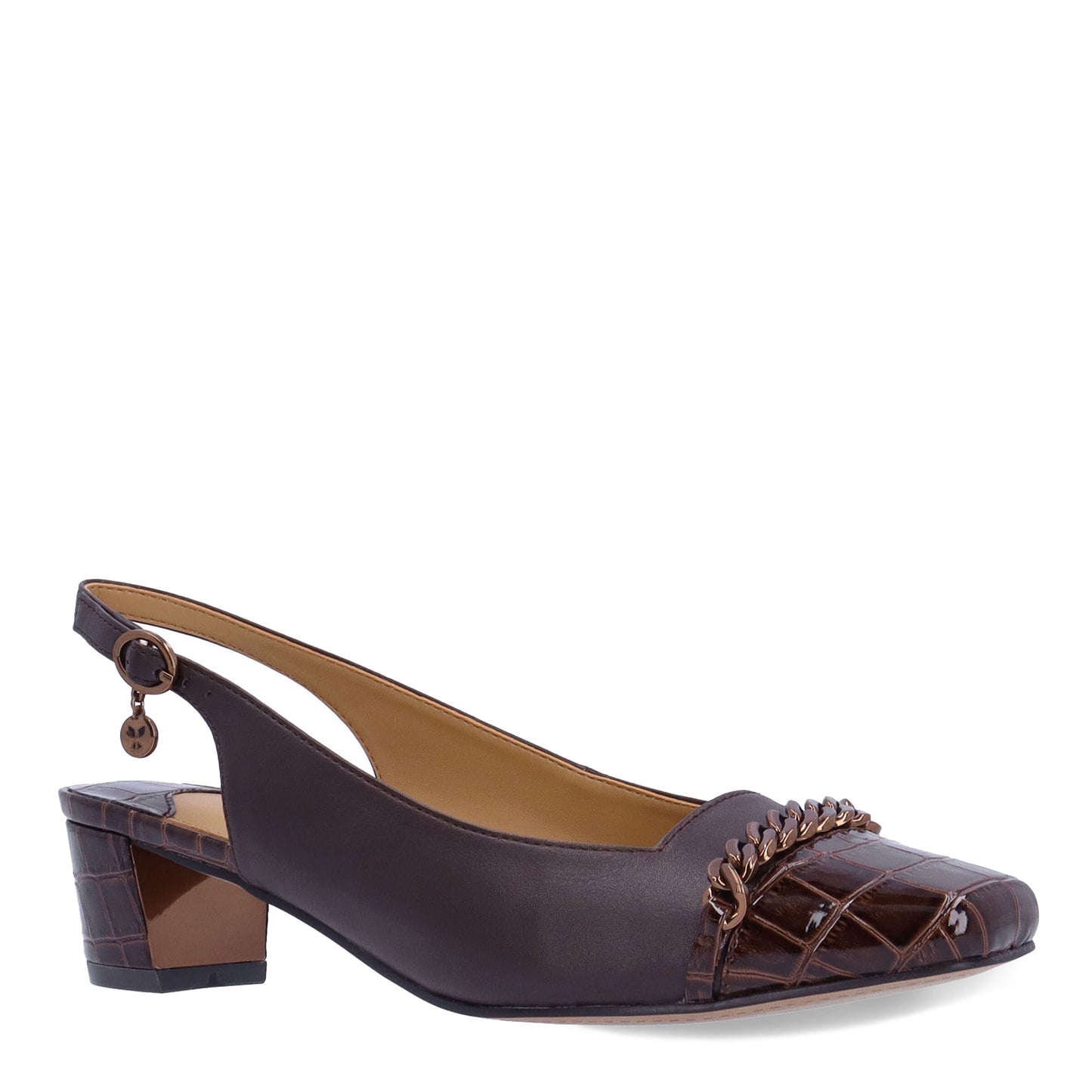 Peltz Shoes Women's J Renee Bagley Pump Chocolate BAGLEY-KICHO