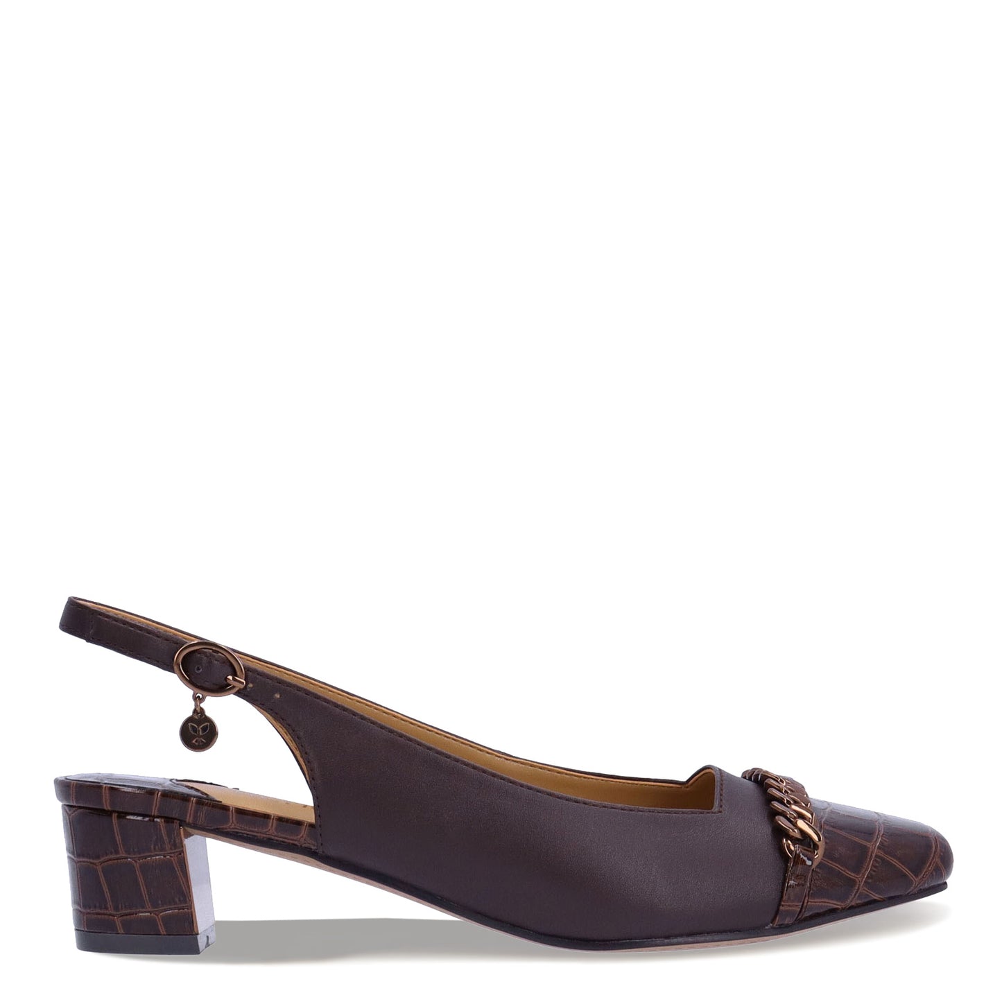 Peltz Shoes Women's J Renee Bagley Pump Chocolate BAGLEY-KICHO