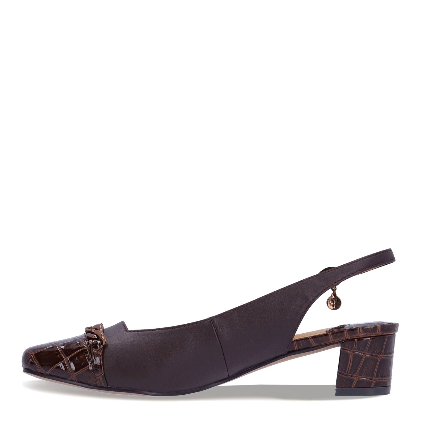 Peltz Shoes Women's J Renee Bagley Pump Chocolate BAGLEY-KICHO