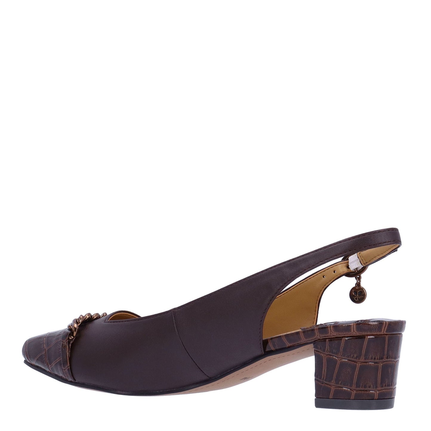 Peltz Shoes Women's J Renee Bagley Pump Chocolate BAGLEY-KICHO